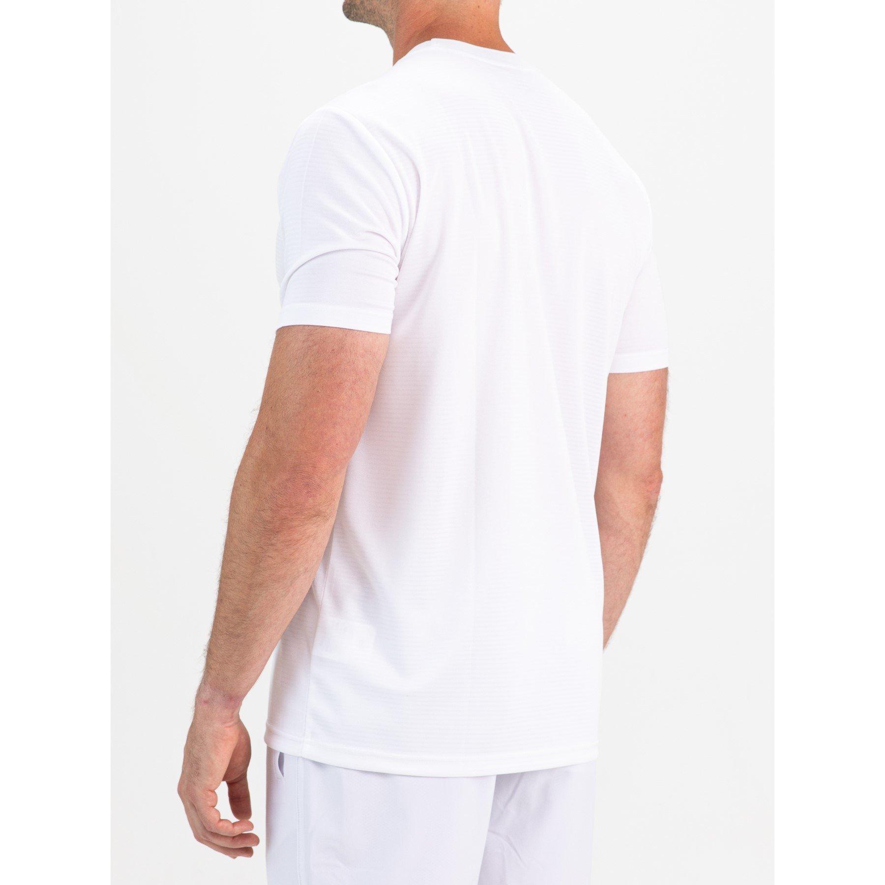 Real White - Sjeng Sports - Men's S Tex Short Sleeve Performance Gym Top - 5