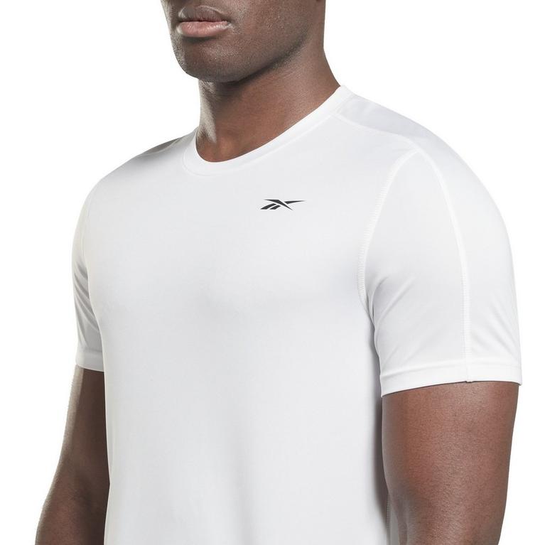 Blanc - Reebok - Workout Ready Speedwick T-Shirt Mens - 5