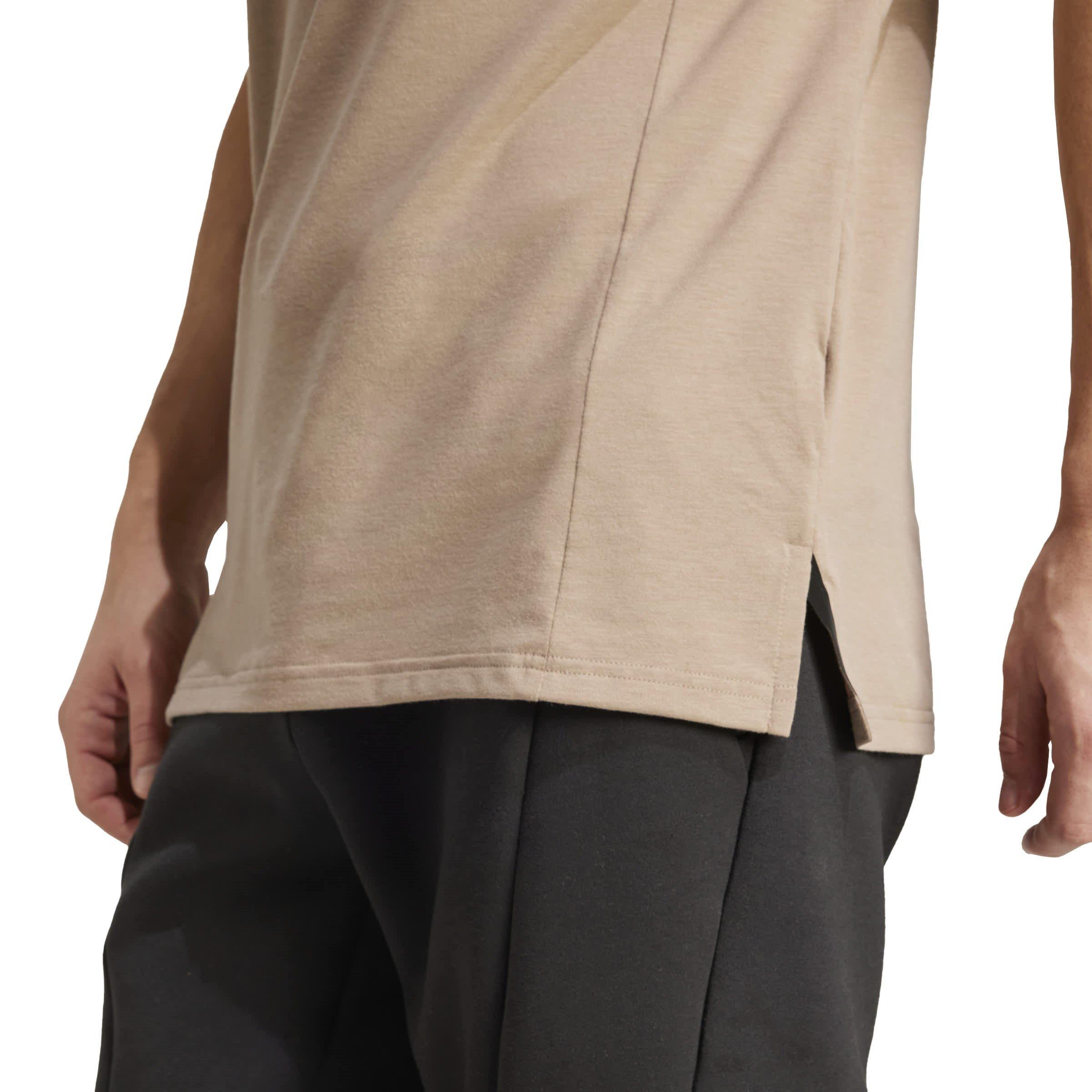 Chalky Brown - adidas - Short-Sleeve Performance Gym Top - 4