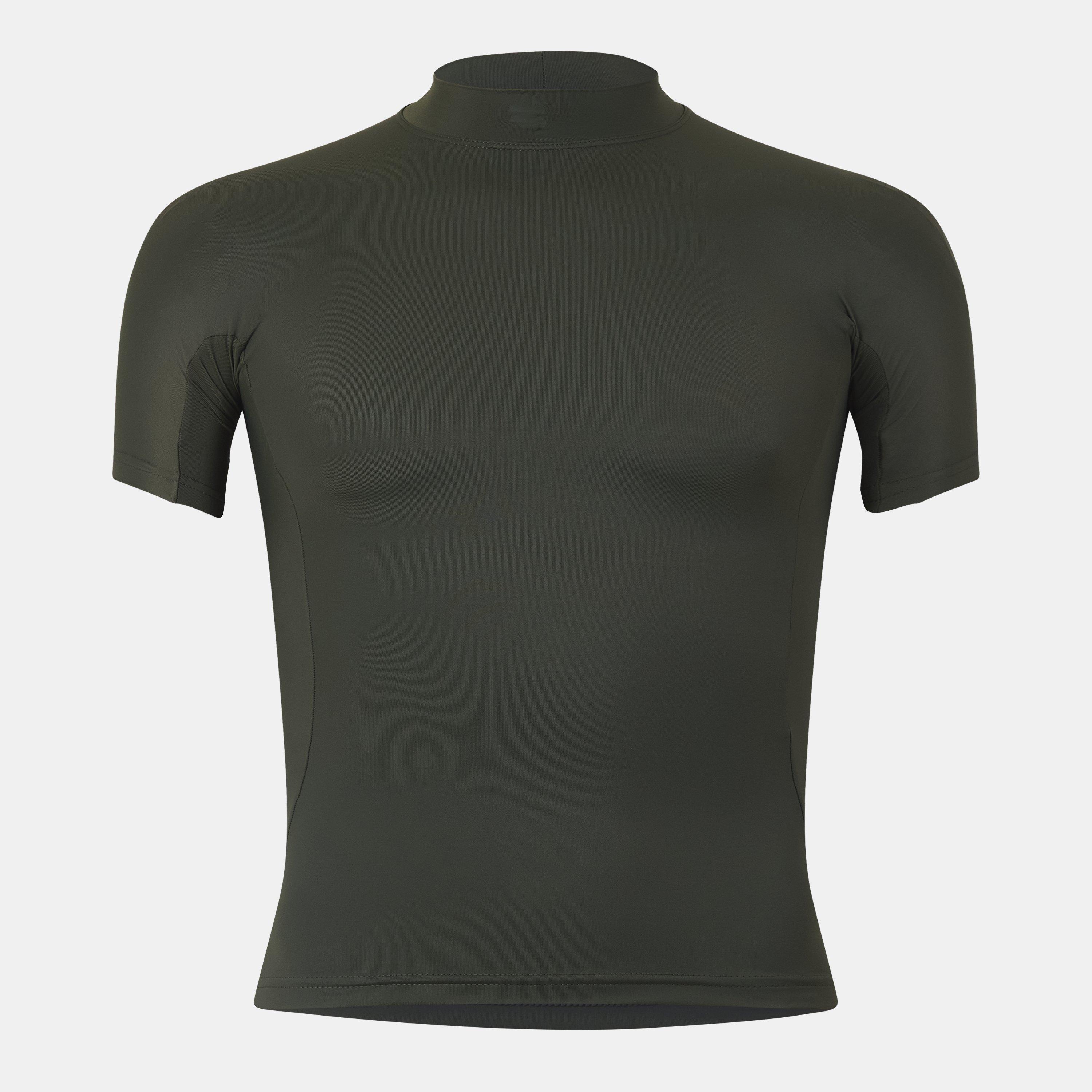 Khaki W - Balenciaga - Men's Short-Sleeve Performance T-Shirt - 1