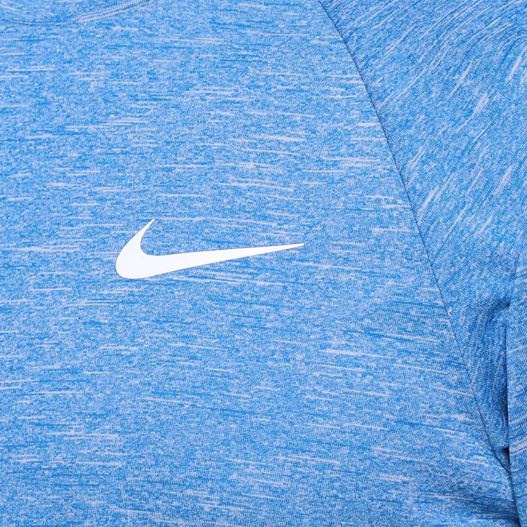 Light Blue - Nike - Heather Men's Short-Sleeve Hydroguard - 5