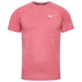 Nike Heathered Mens Short Sleeve Hydroguard Swim Shirt