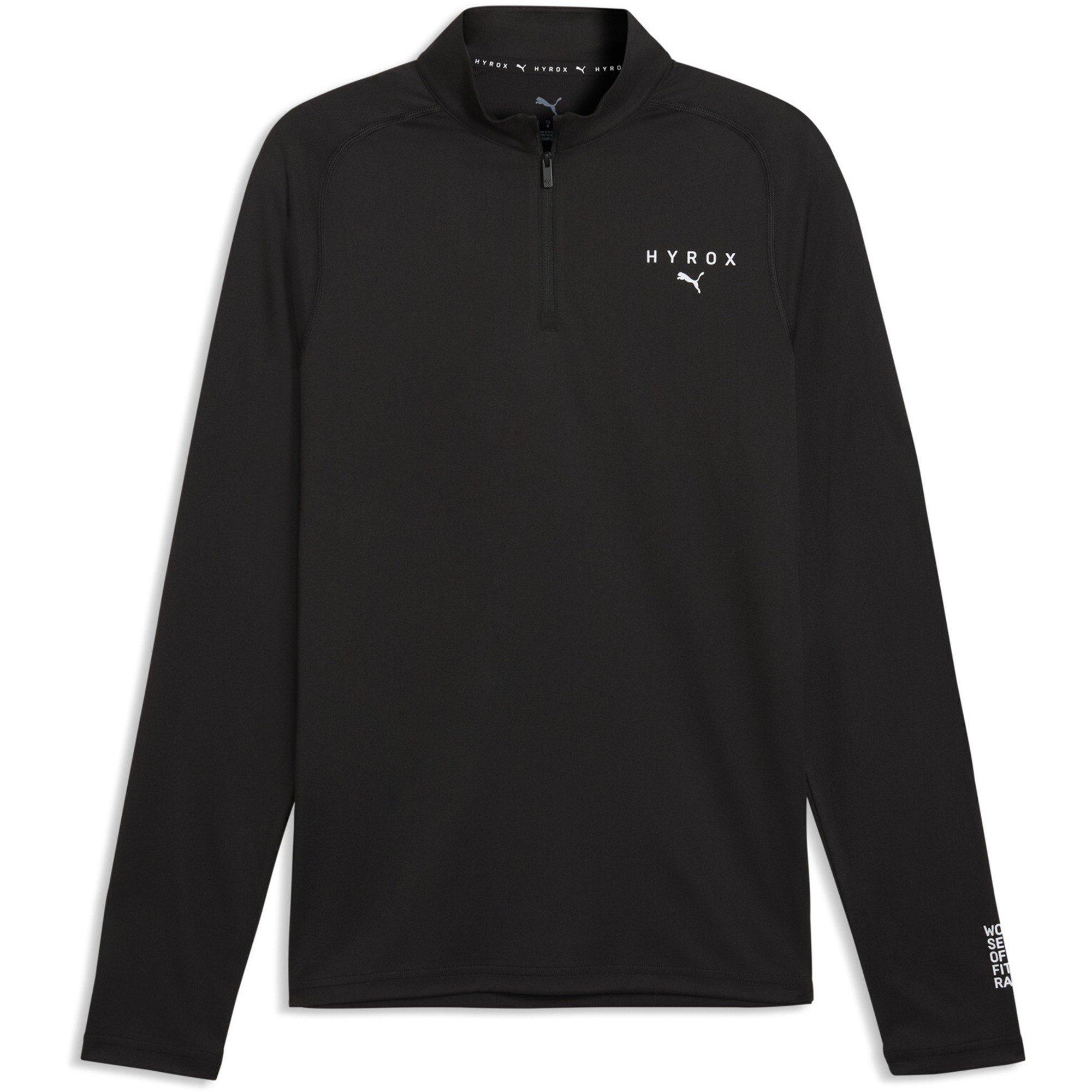 Black - Puma - Men's Hyrox 1/4 Zip Long Sleeve Top - 1