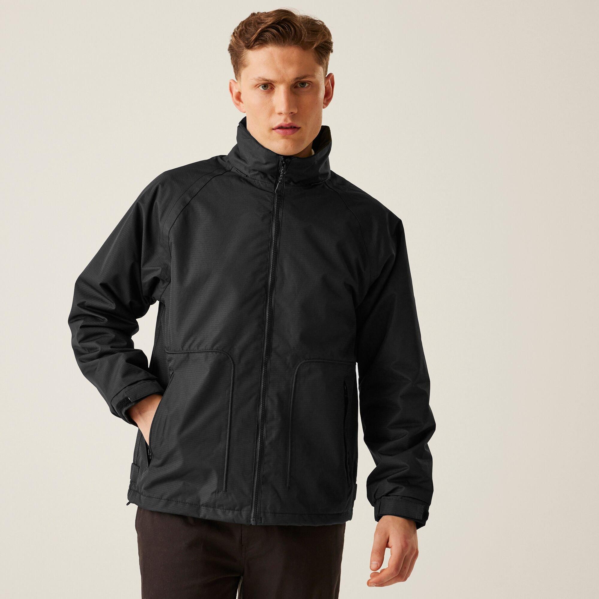 Regatta Men's Hudson Fleece Lined Waterproof Insulated Jac - Black - M