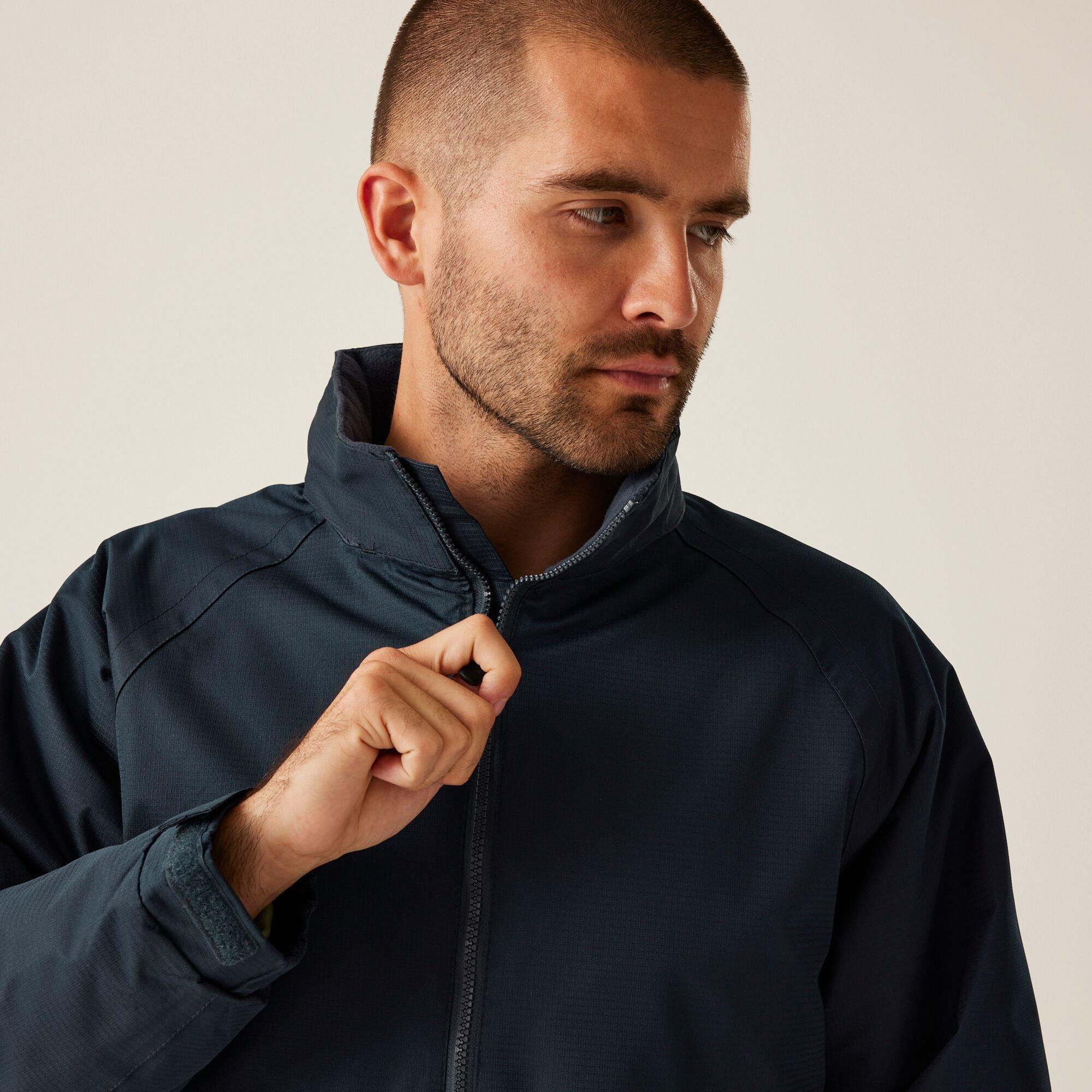 Navy - Regatta - Mens Hudson Fleece Lined Waterproof Insulated Jac - 7