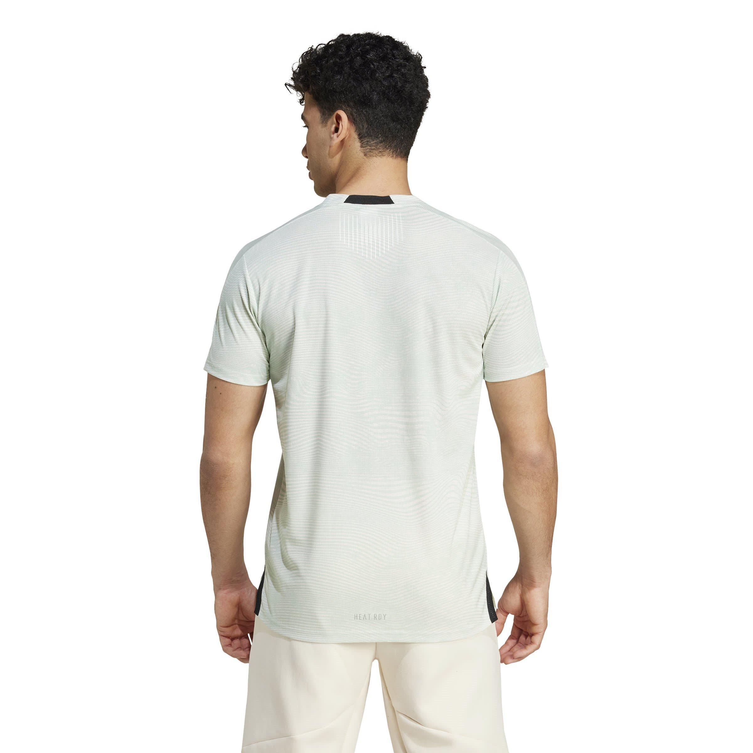 Branco/Verde - adidas - D4T HEAT.RDY HIIT Training T-Shirt Mens - 3
