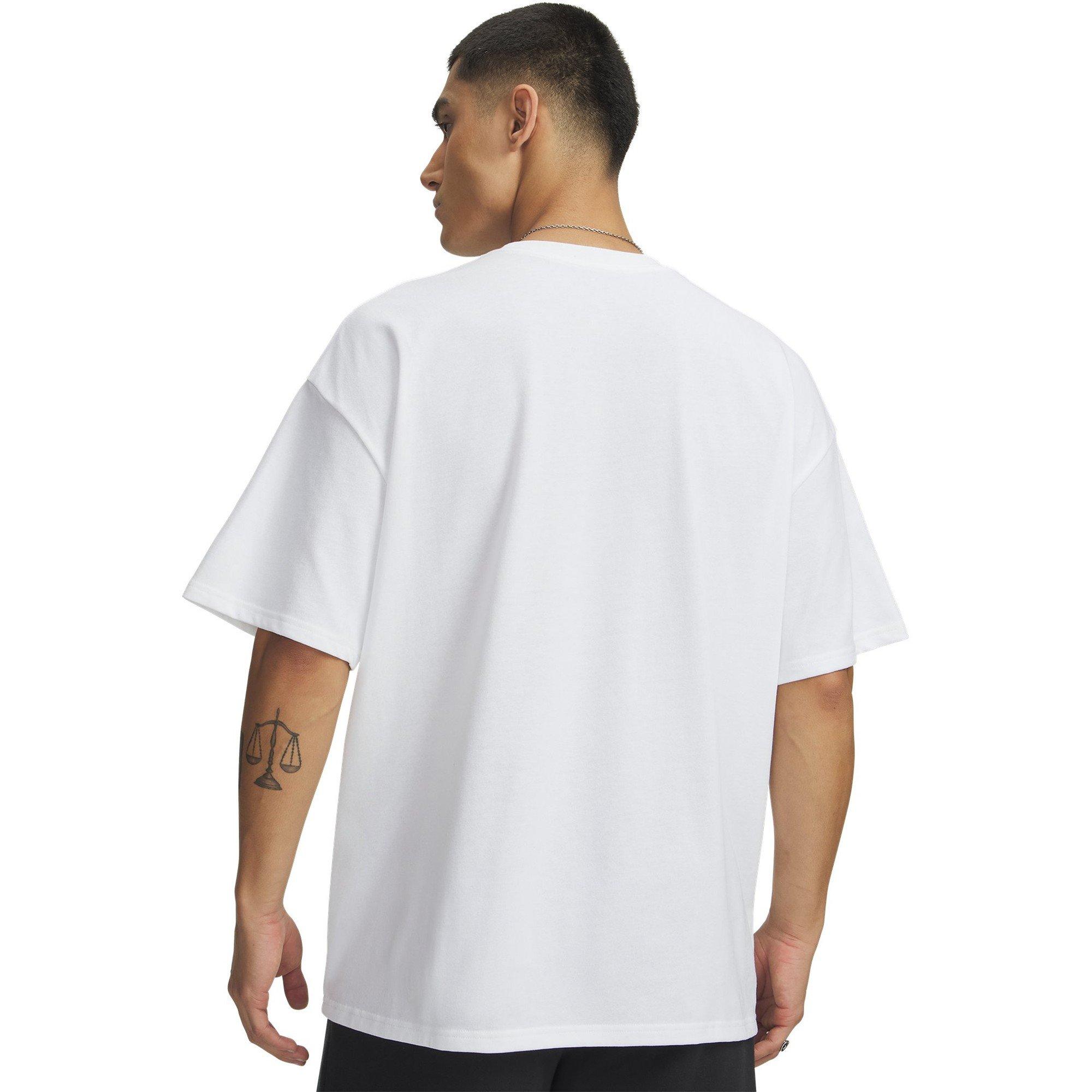White - Under Armour - Men's Short-Sleeve Performance Gym Top - 4