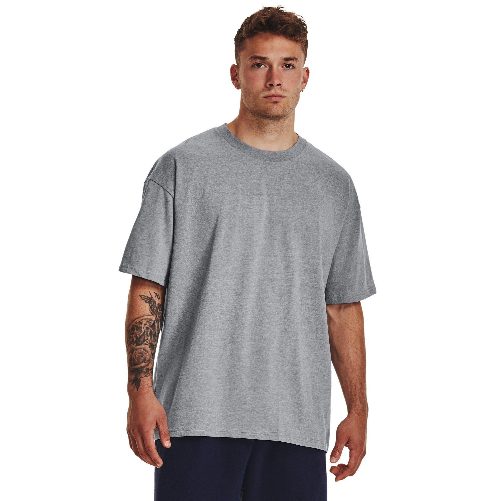 Gray - Under Armour - Short-Sleeve Performance Gym Top - 3