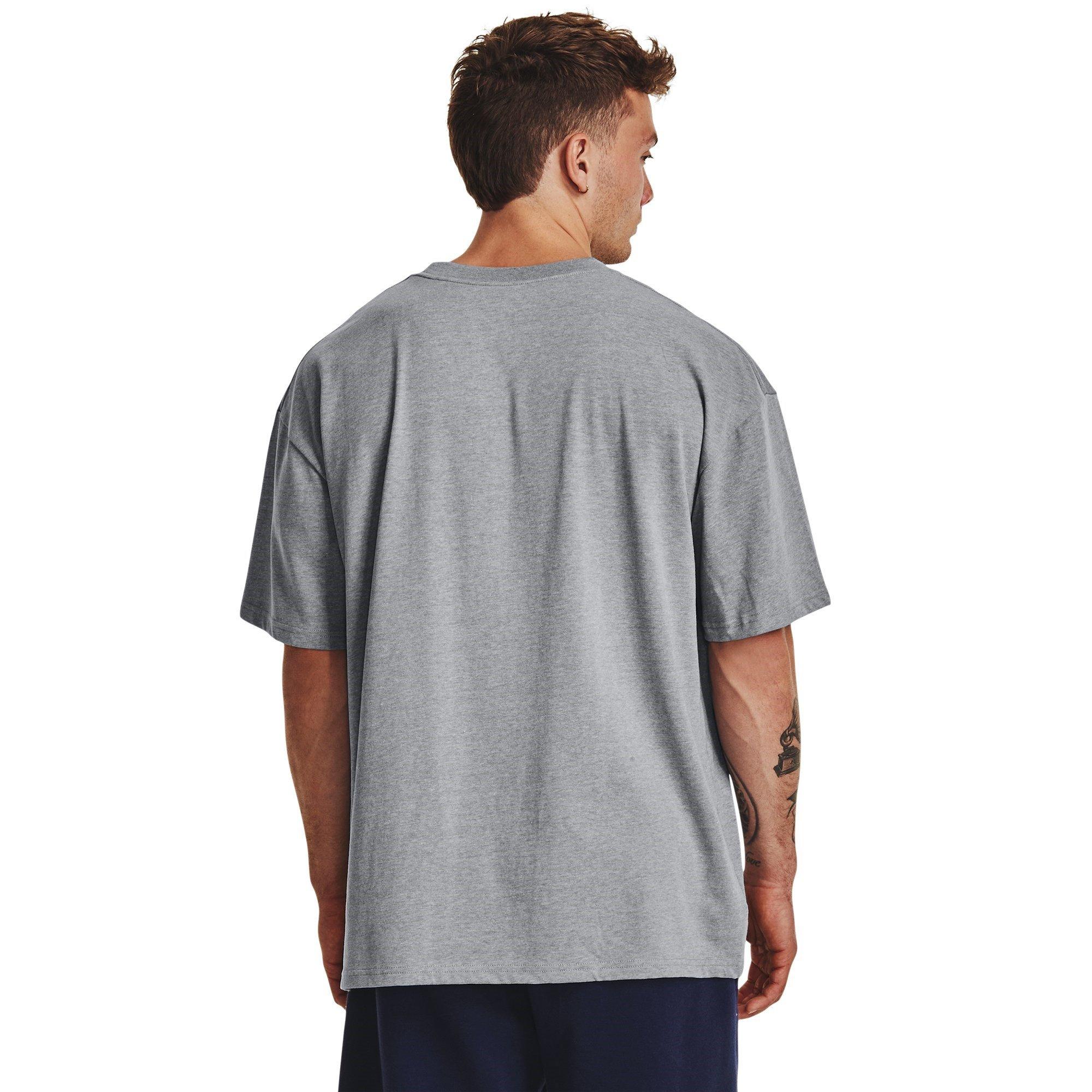 Gray - Under Armour - Short-Sleeve Performance Gym Top - 4