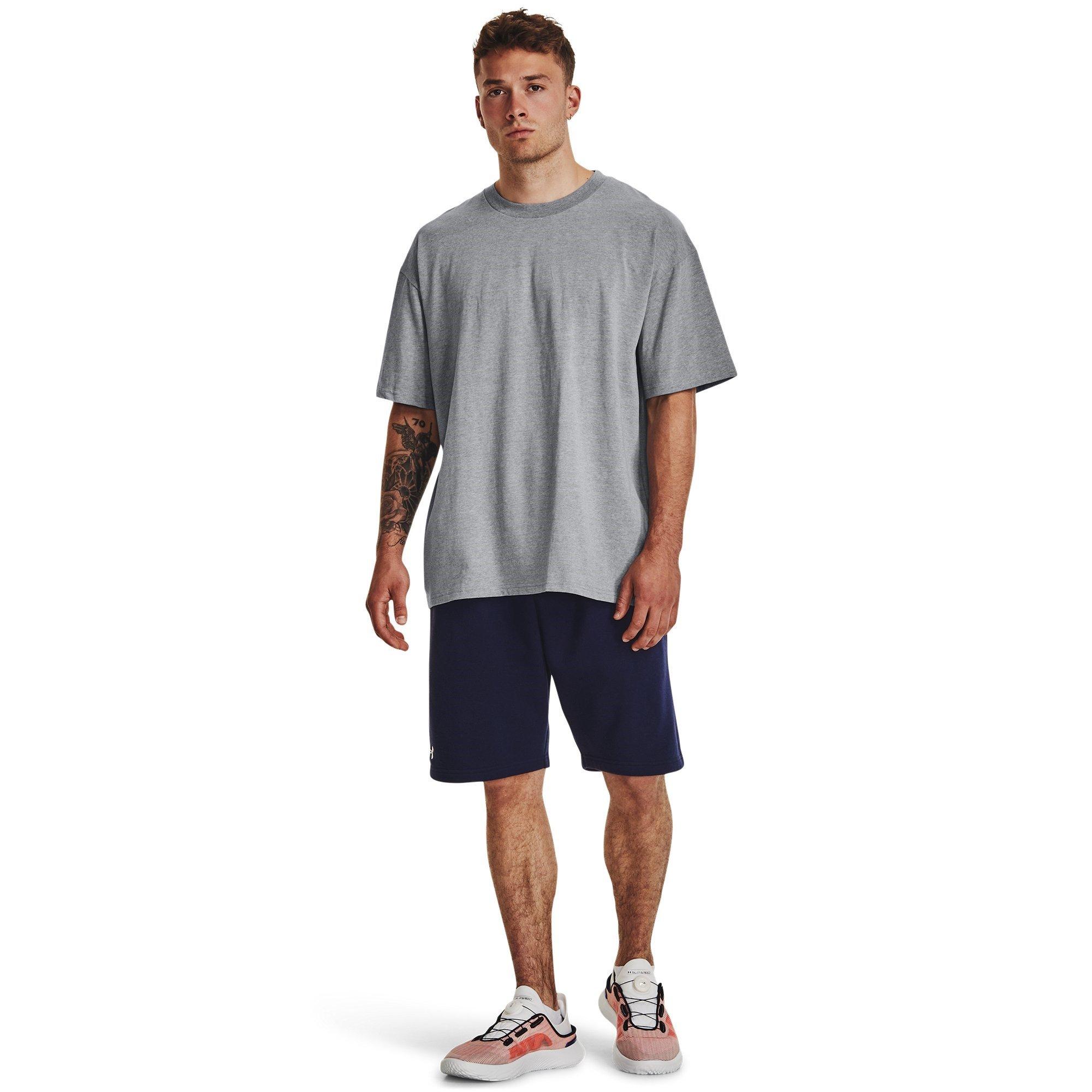 Gray - Under Armour - Short-Sleeve Performance Gym Top - 6