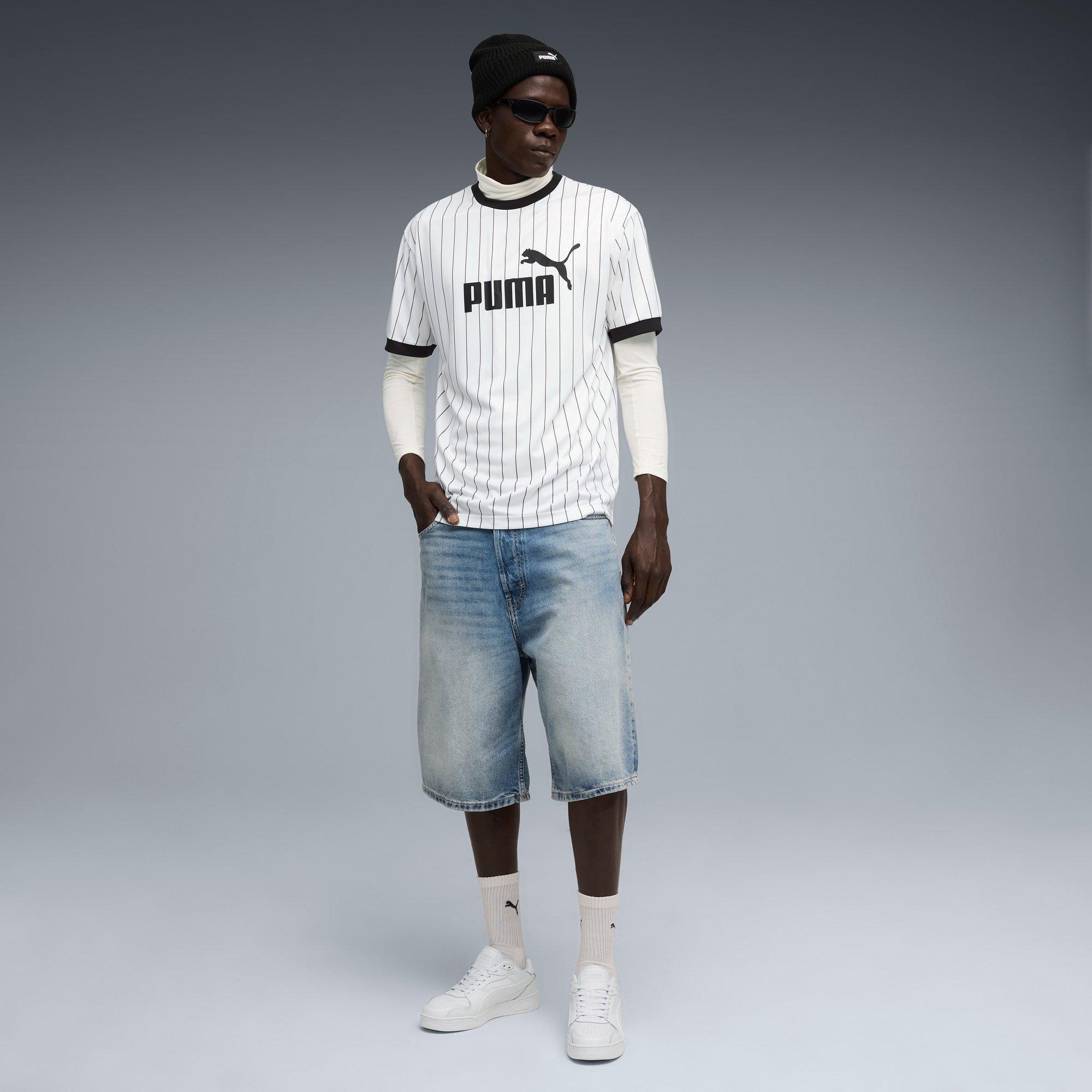Puma White - Puma - Mens Striped T-Shirt - 4