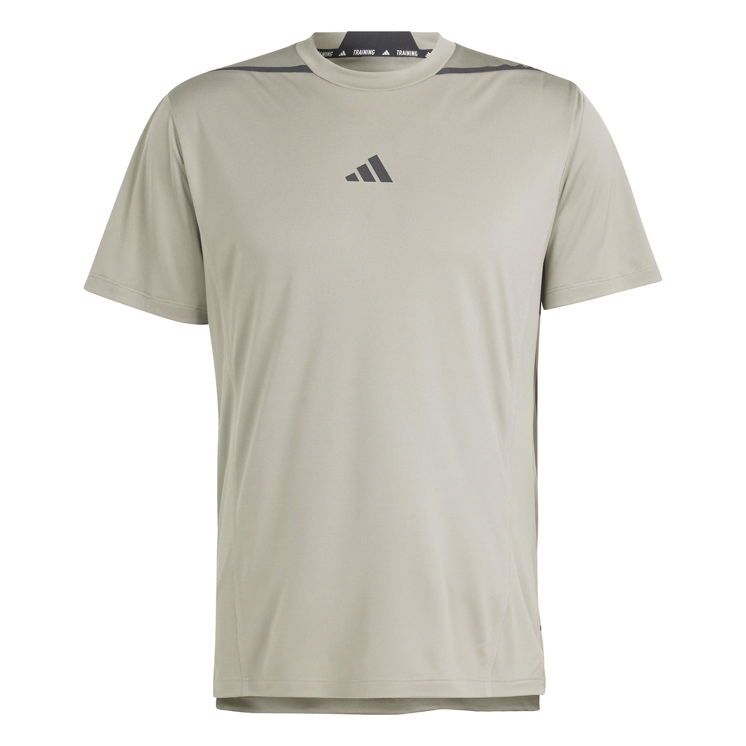 Silver Pebble - adidas - Men's D4t Adistwo Short-Sleeve Performance Gym Top - 1