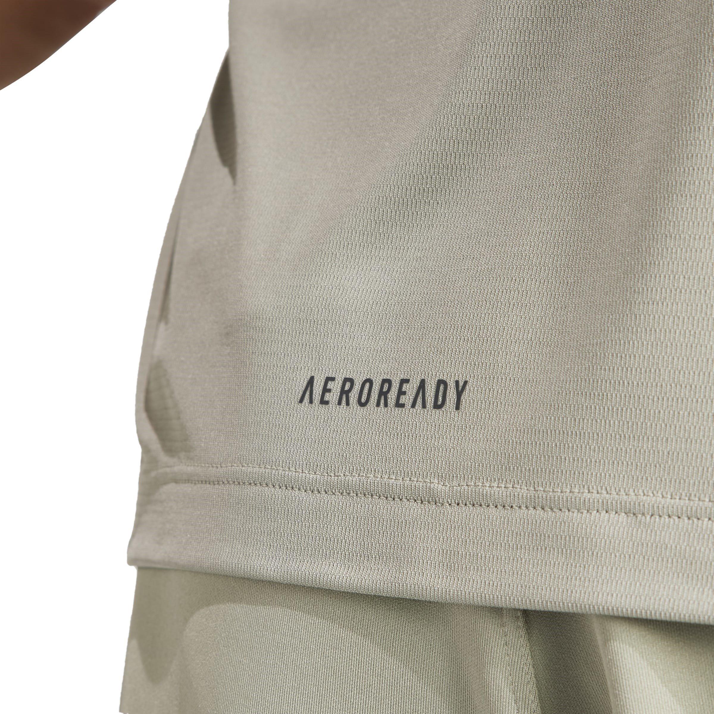 Zilveren Kiezel - adidas - D4t Adistwo Short-Sleeve Performance Gym Top - 5