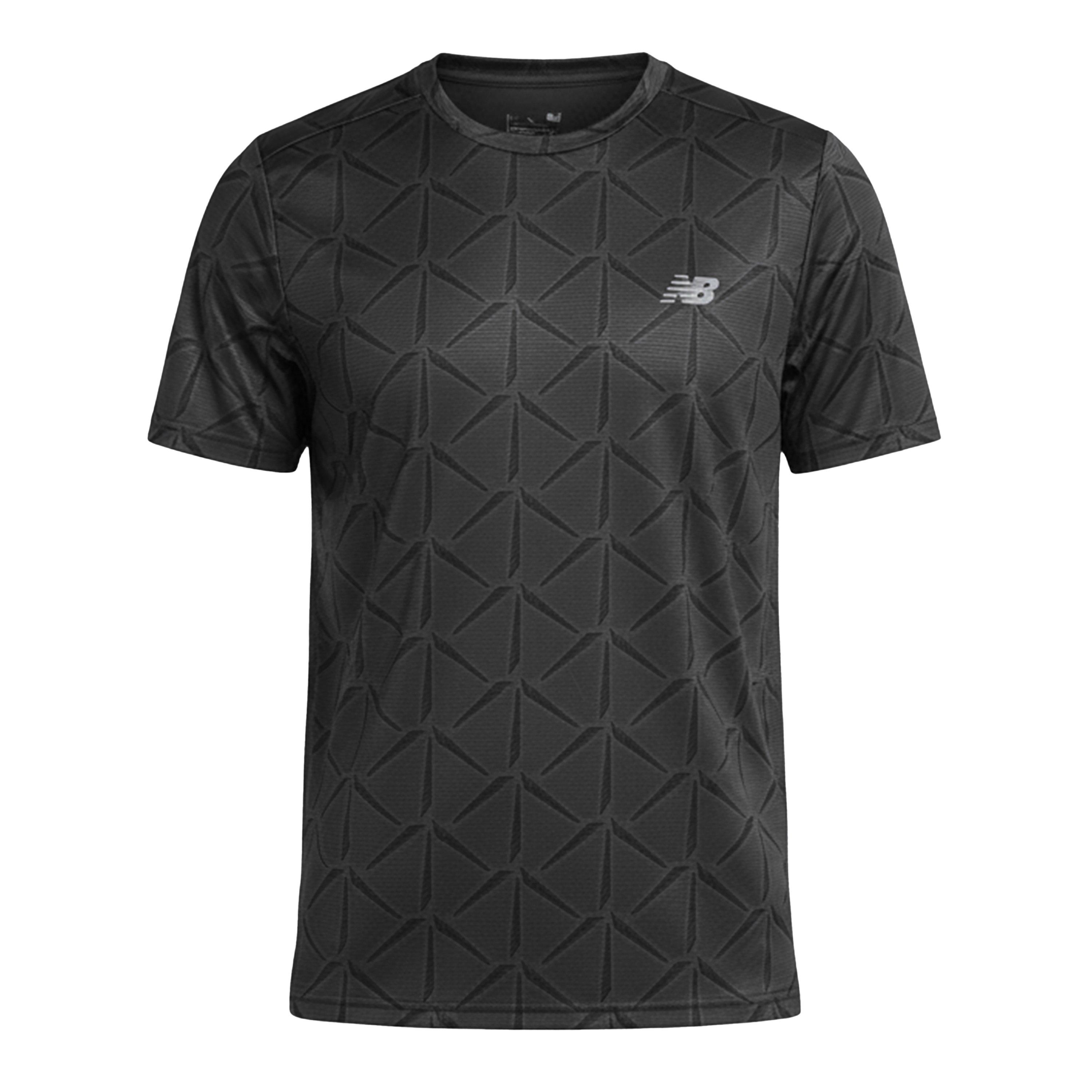 Black - New Balance - Men's Short Sleeve Performance Gym Top - 1