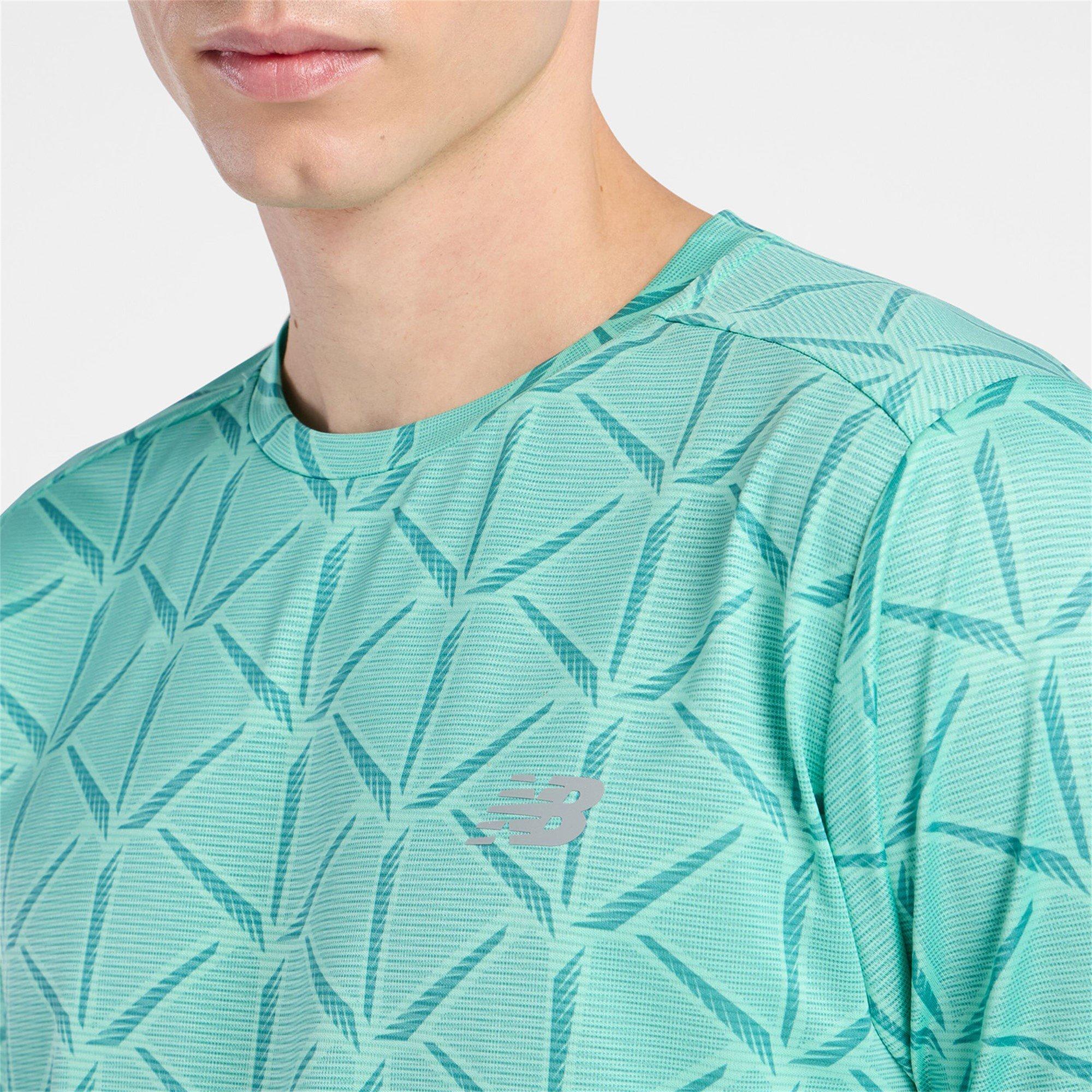 Deep Green - New Balance - Men's Short Sleeve Performance Gym Top - 2