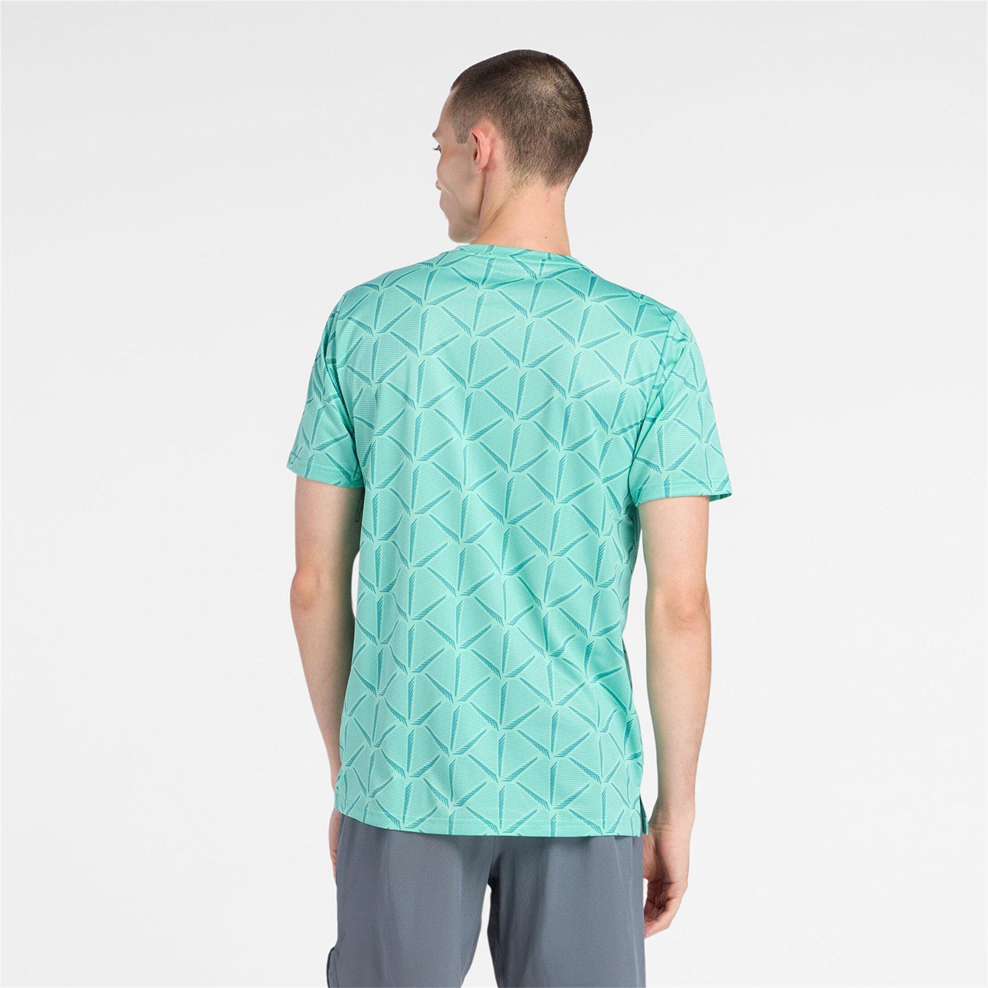 Deep Green - New Balance - Men's Short Sleeve Performance Gym Top - 3