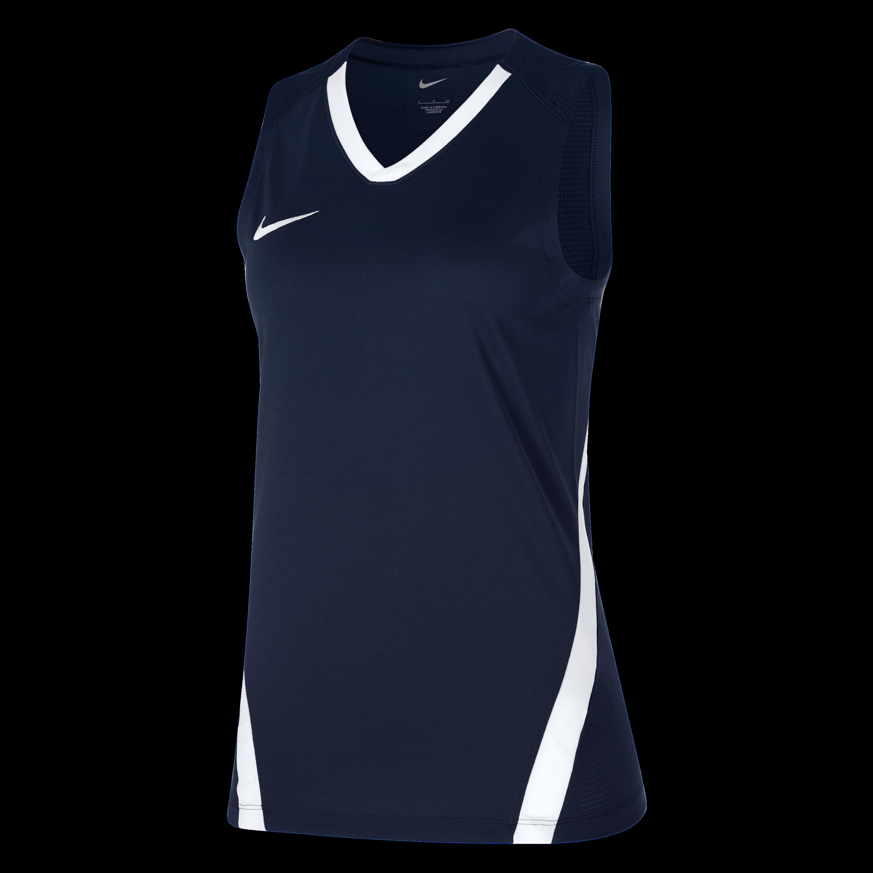 Nike Women's Short Sleeve Performance T-Shirt - Obsidian/White - 16 (XL)