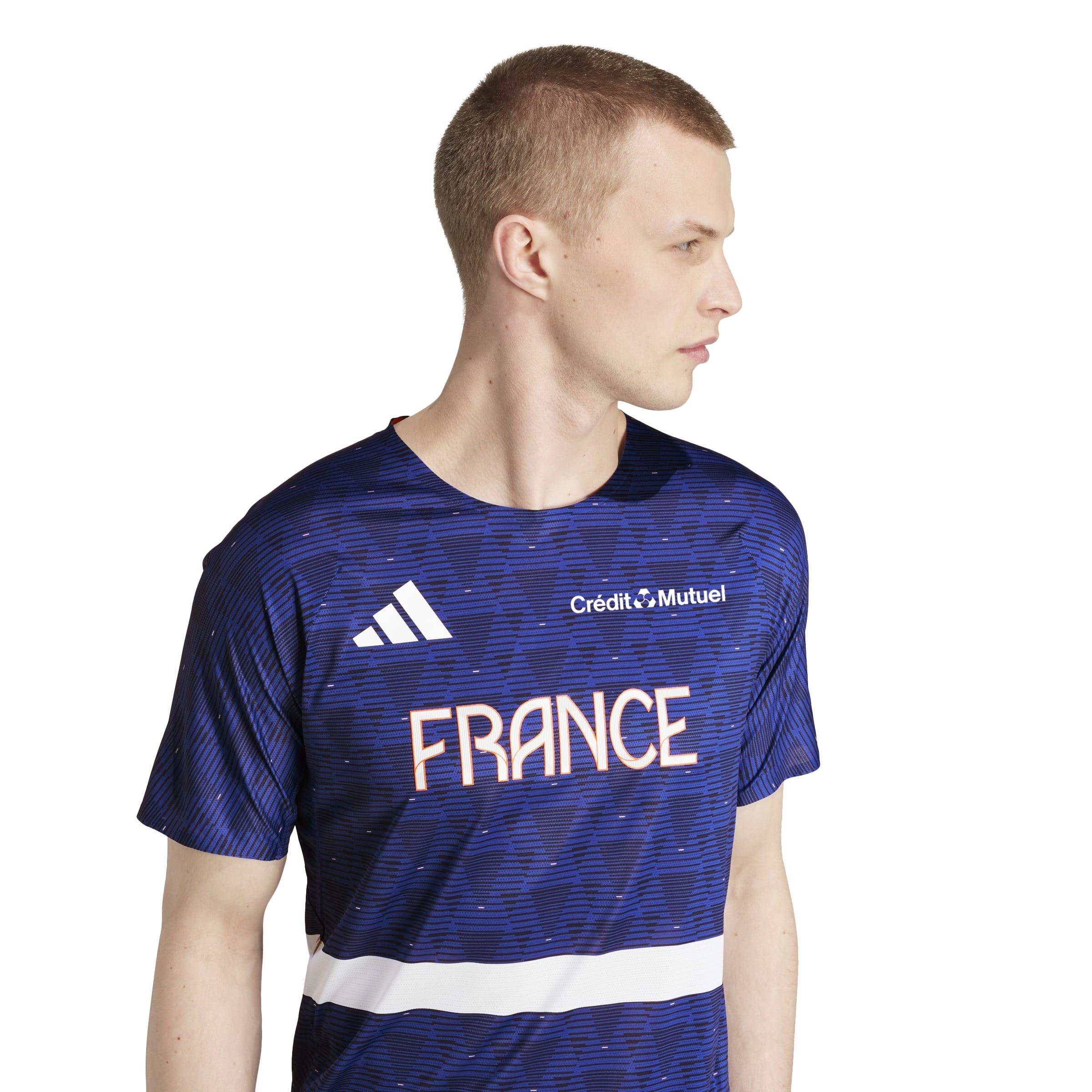 Blu semi lucido - adidas - Team France Athletisme T-Shirt - 5
