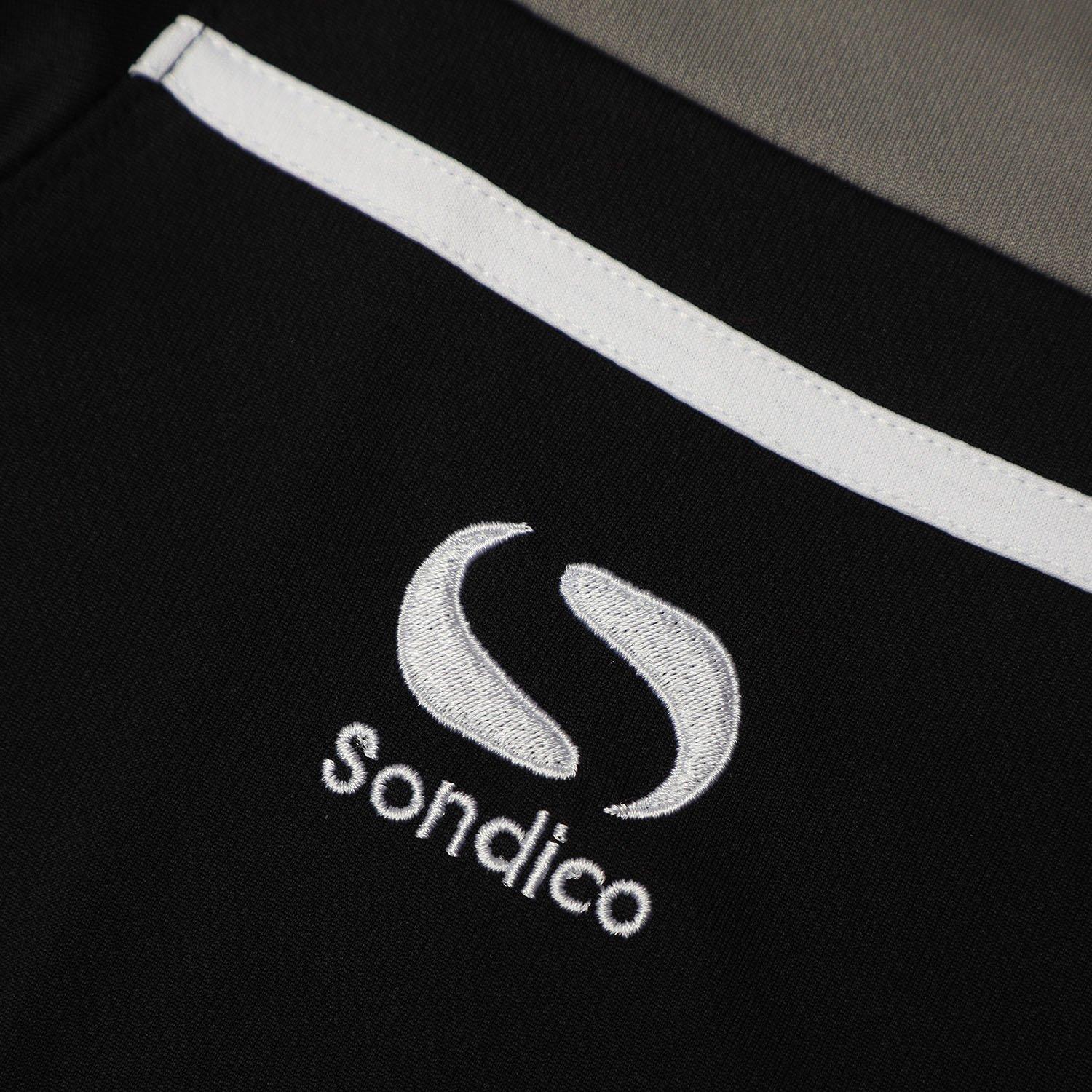 Black/Charcoal - Sondico - Short-Sleeve Performance T-Shirt - 3