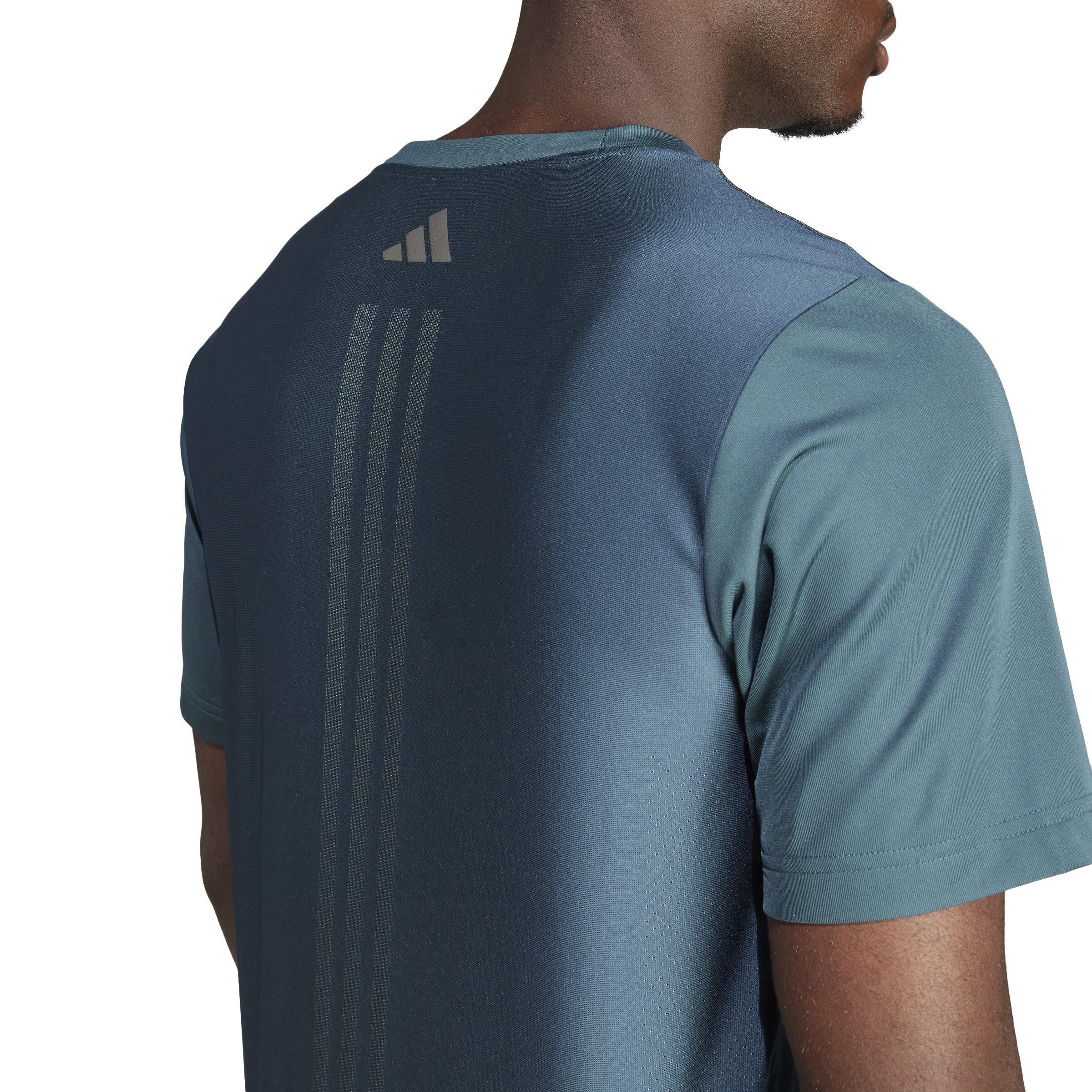 Turquoise - adidas Originals - Hiit Short-Sleeve Performance Gym Top - 6