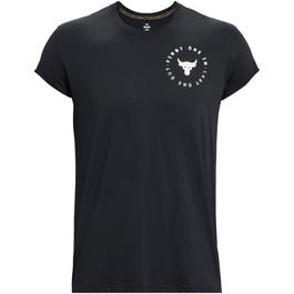 Under Armour Armour Pjt Rock Cap Sleeve Ss Gym Top Mens