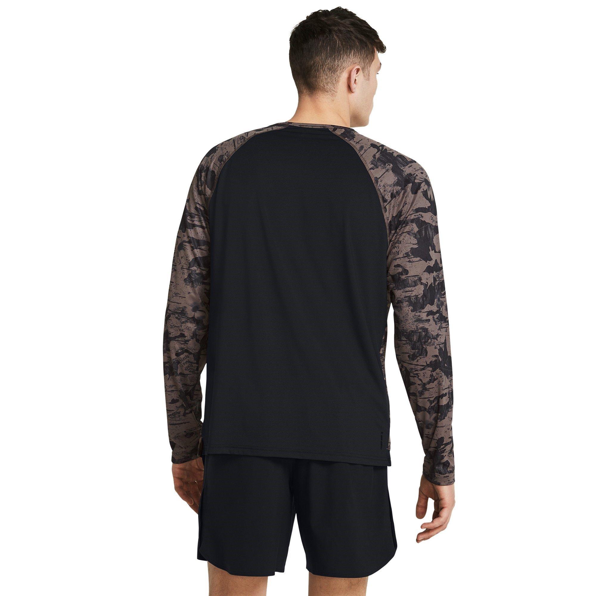 Brown - Under Armour - Long-Sleeve Performance Gym Top - 4