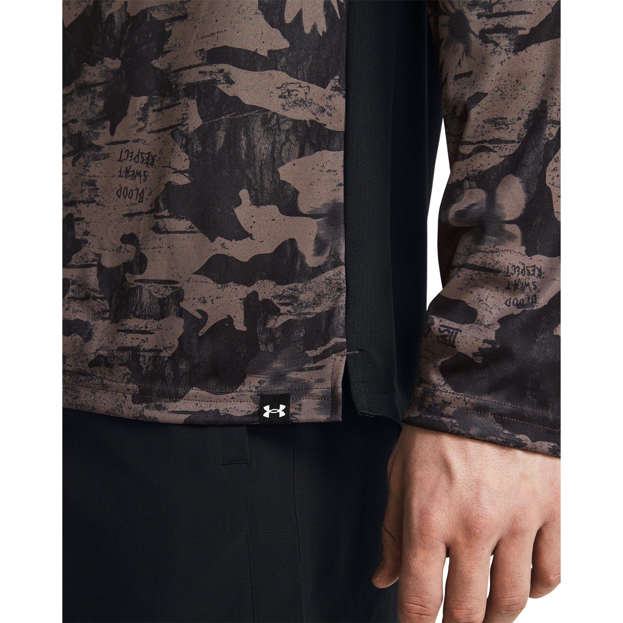 Brown - Under Armour - Long-Sleeve Performance Gym Top - 5