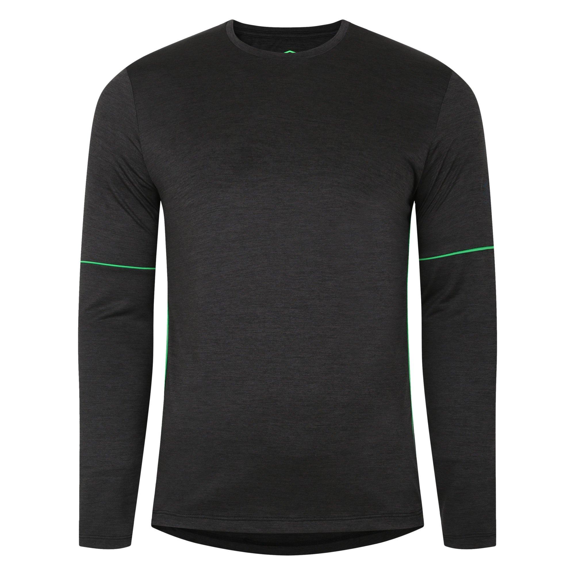 Blk Mrl/Adn Tcn - Umbro - Short-Sleeve Performance Gym Top - 5
