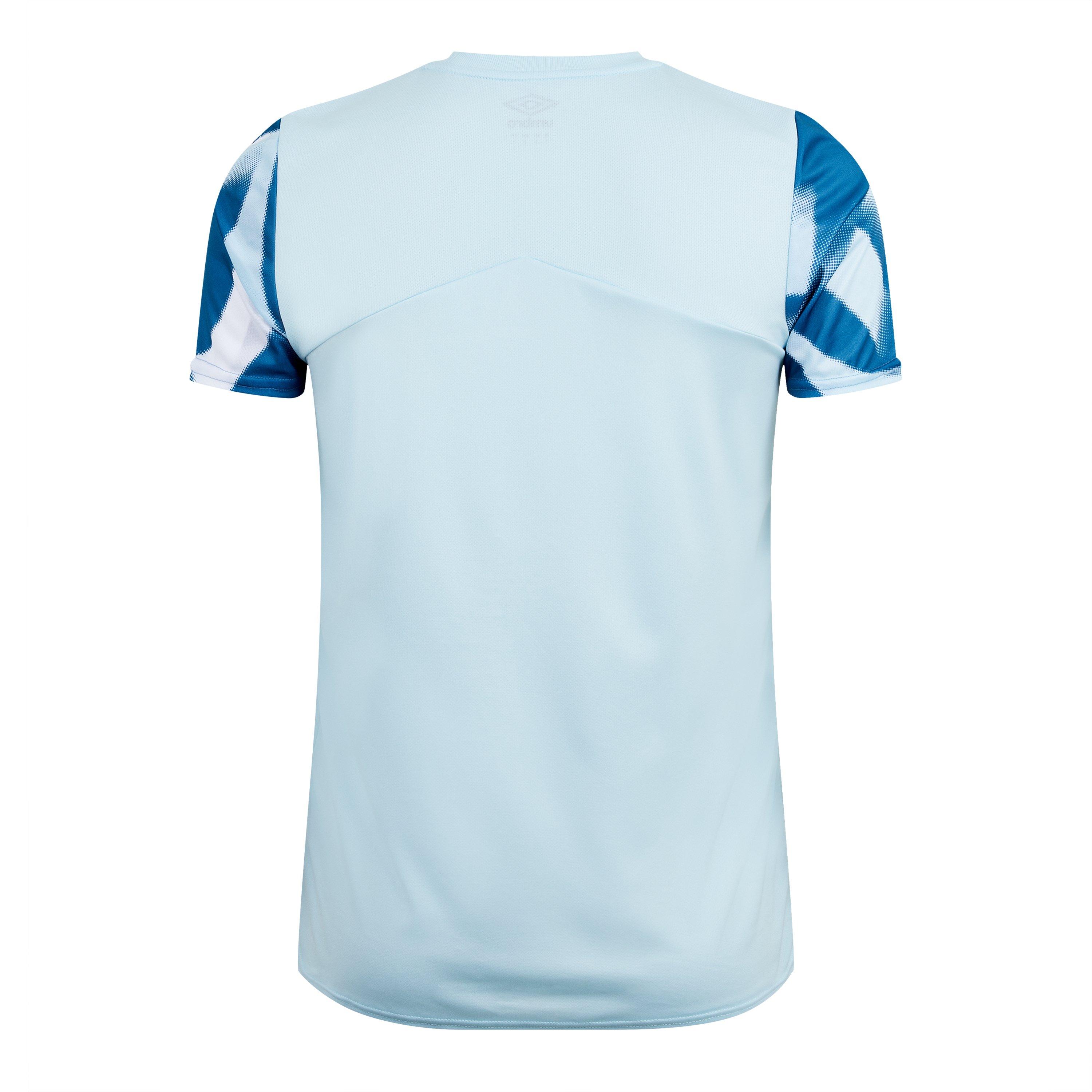 Blauw Glo/Wit - Umbro - Short-Sleeve Performance Gym Top - 2
