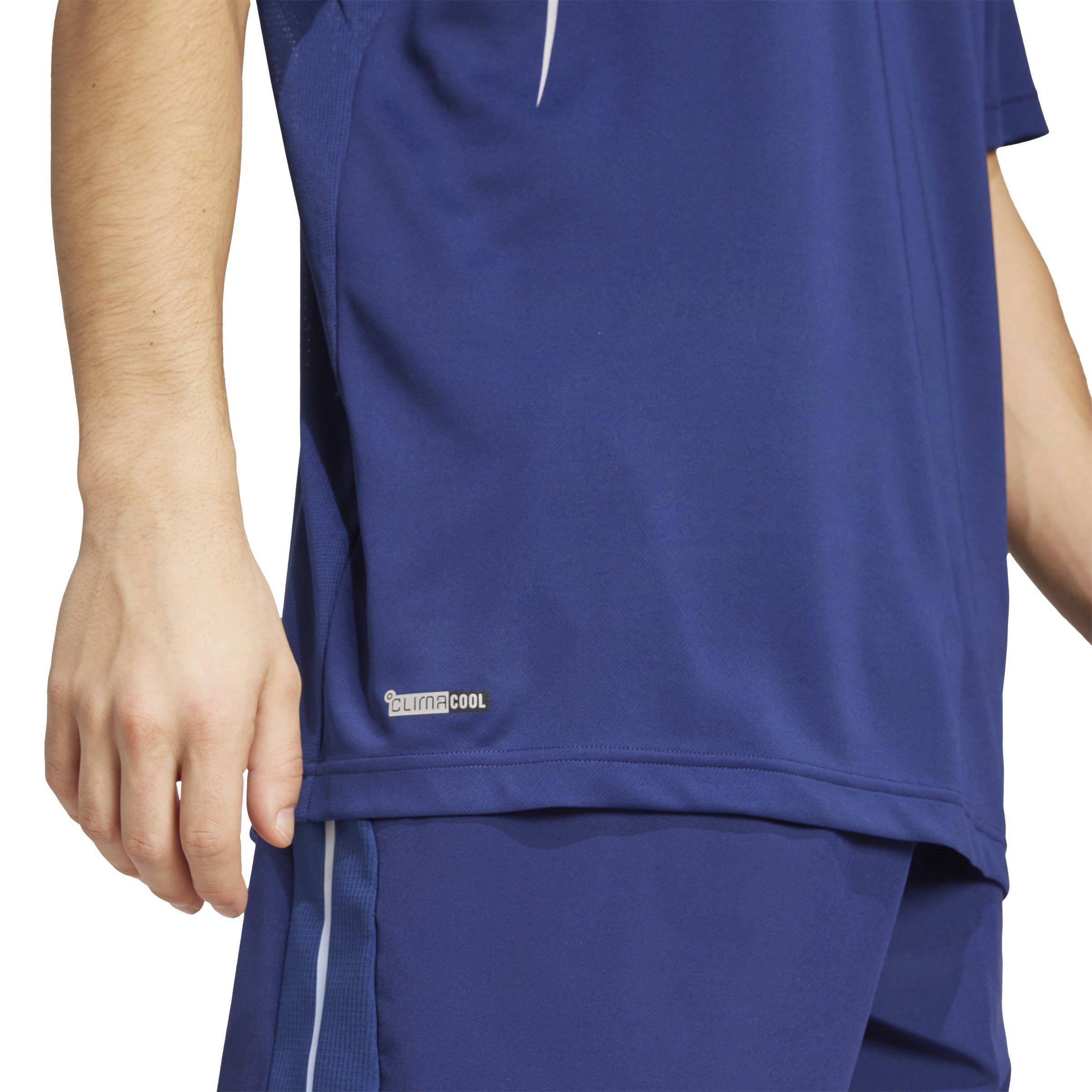 Dark Blue - adidas - Tech App Short-Sleeve Performance Gym Top - 5