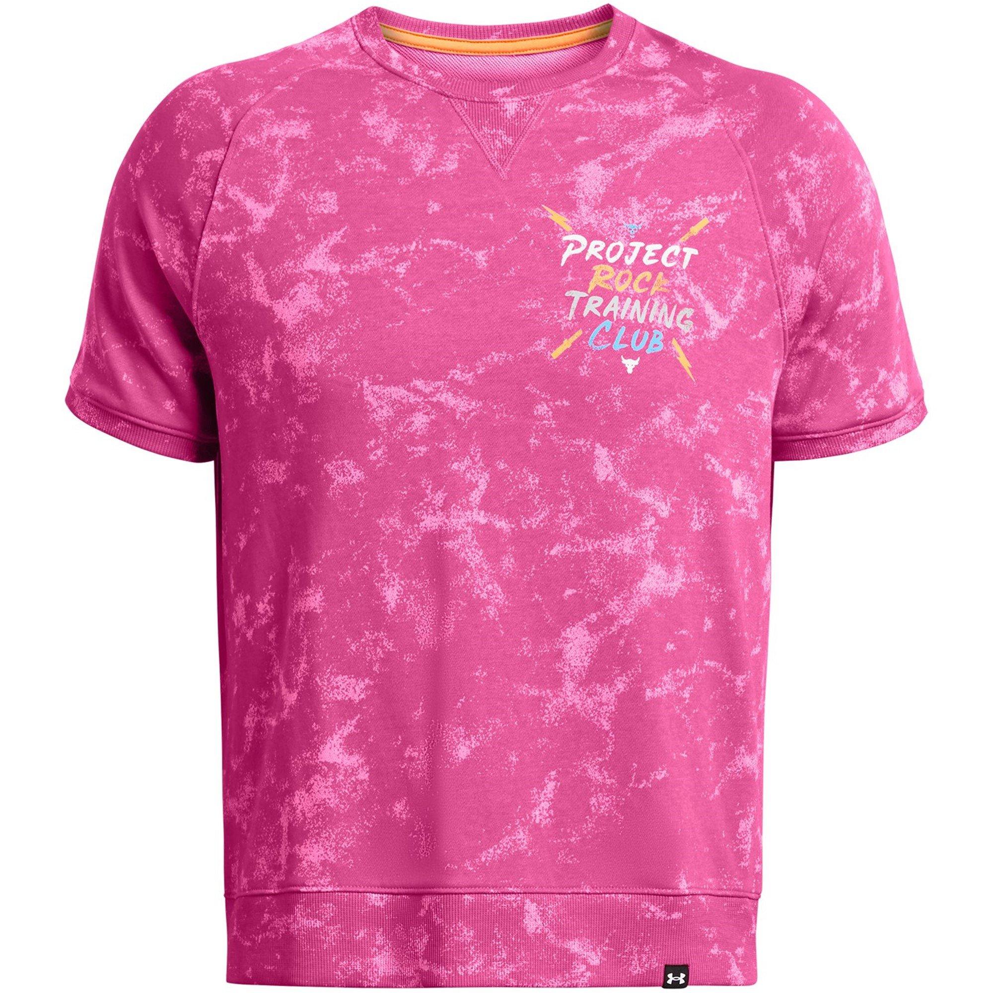 Pink - Under Armour - Men's Short-Sleeve Performance Gym Top - 1