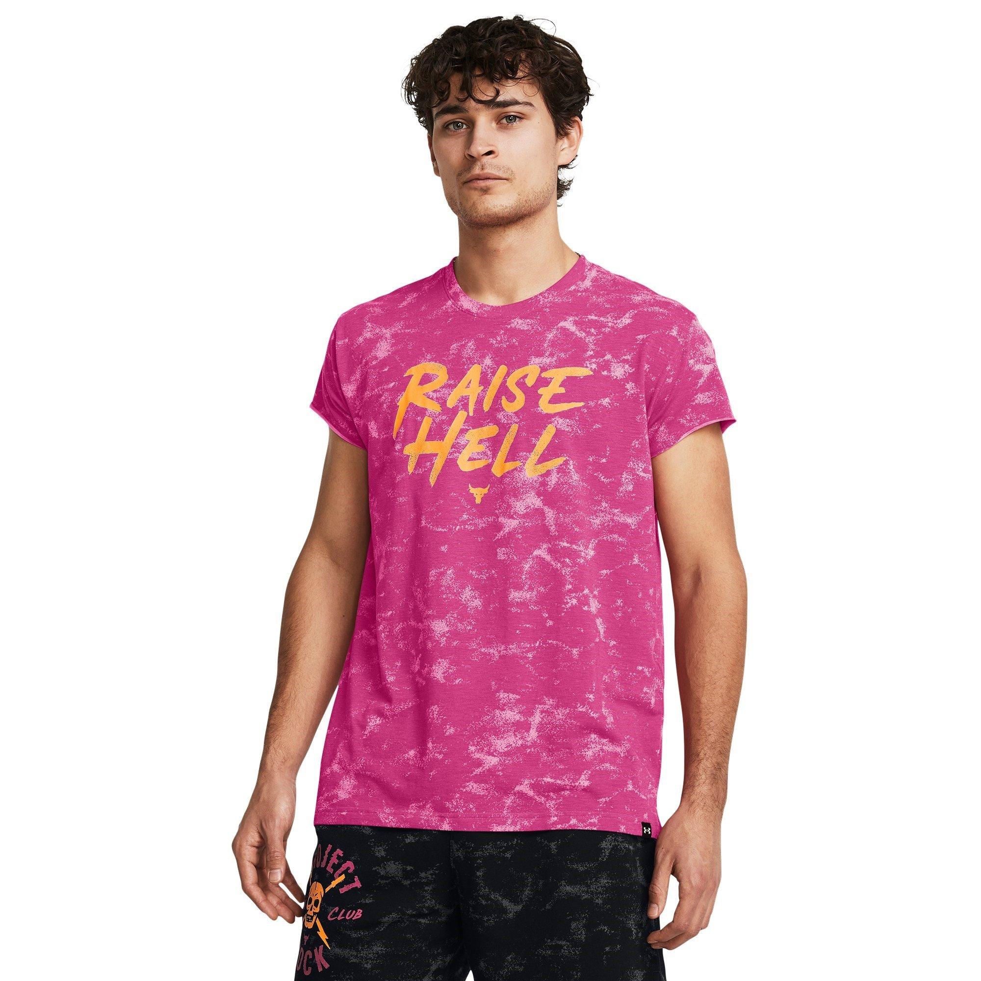 Pink - Under Armour - Short-Sleeve Performance Gym Top - 3