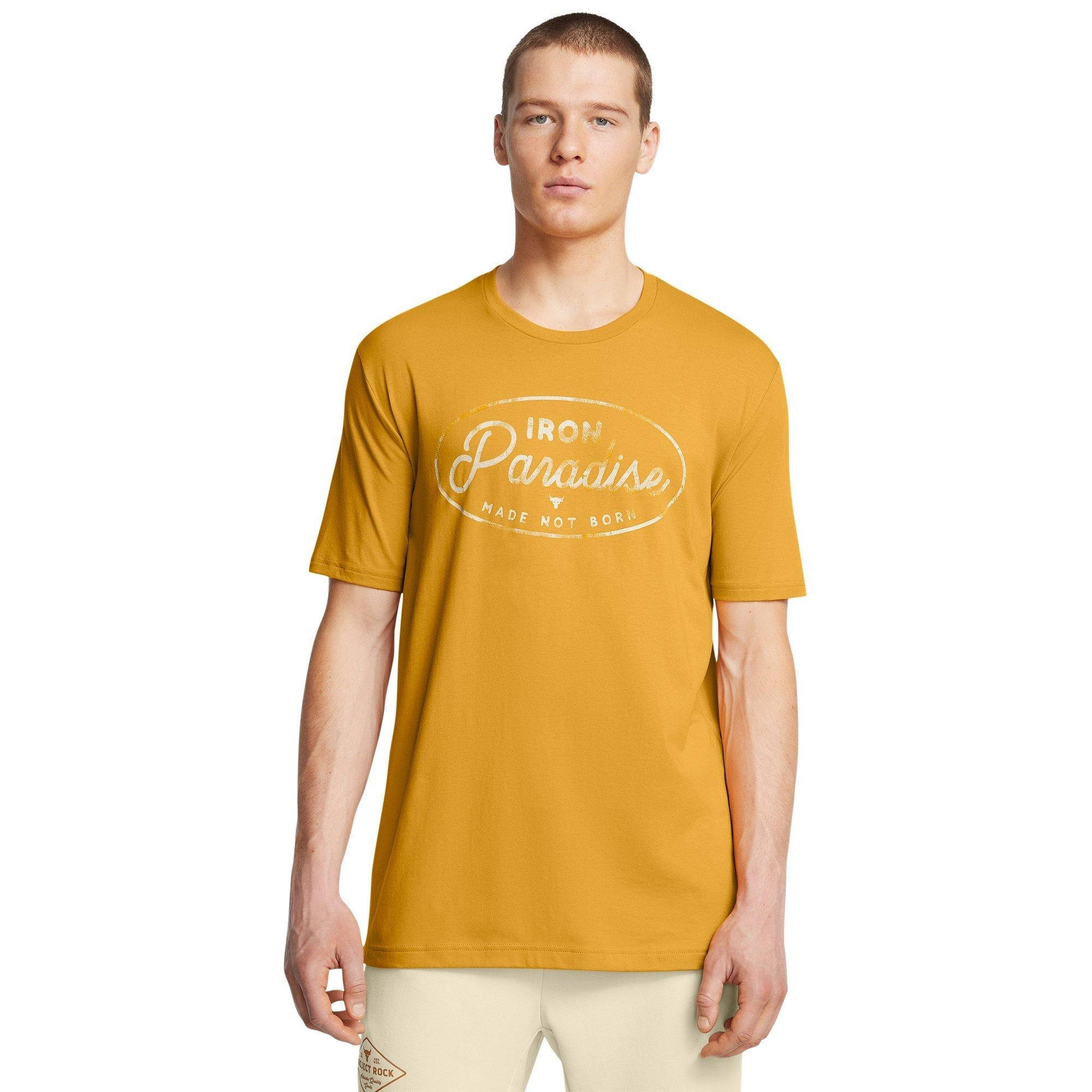 Yellow - Under Armour - Short-Sleeve Performance Gym Top - 3