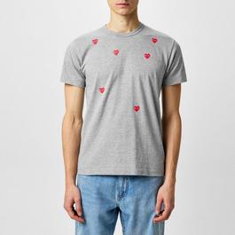 Comme des Garcons PLAY Scattered Hearts Cotton T Shirt