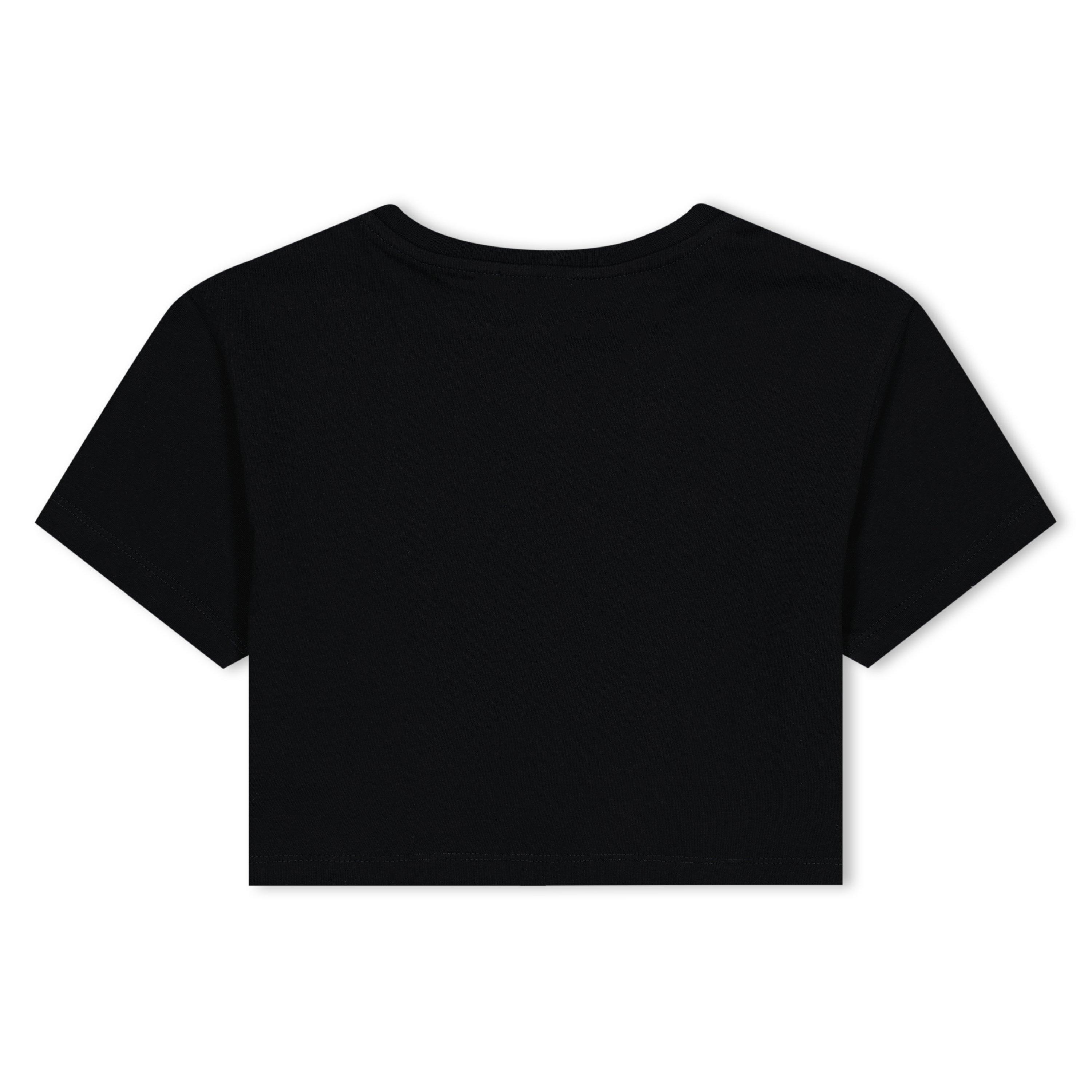 Black N0000 - Dolce and Gabbana - Logo Print Short Sleeve Cotton Shirt Junior Girls - 2