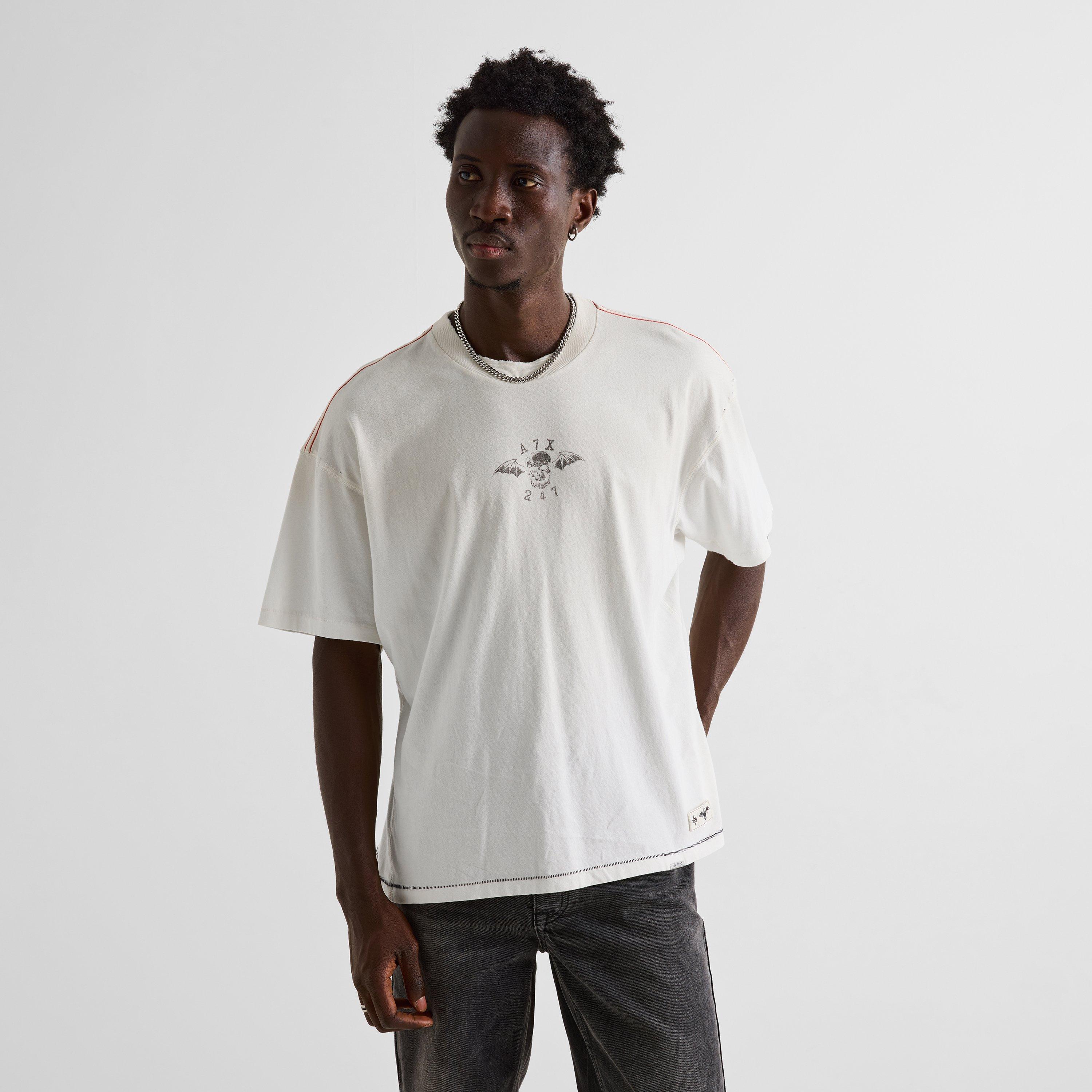 Vintage White - Represent 247 - Men's Sevenfold Cotton Short-Sleeve Oversized-Fit T-Shirt - 3