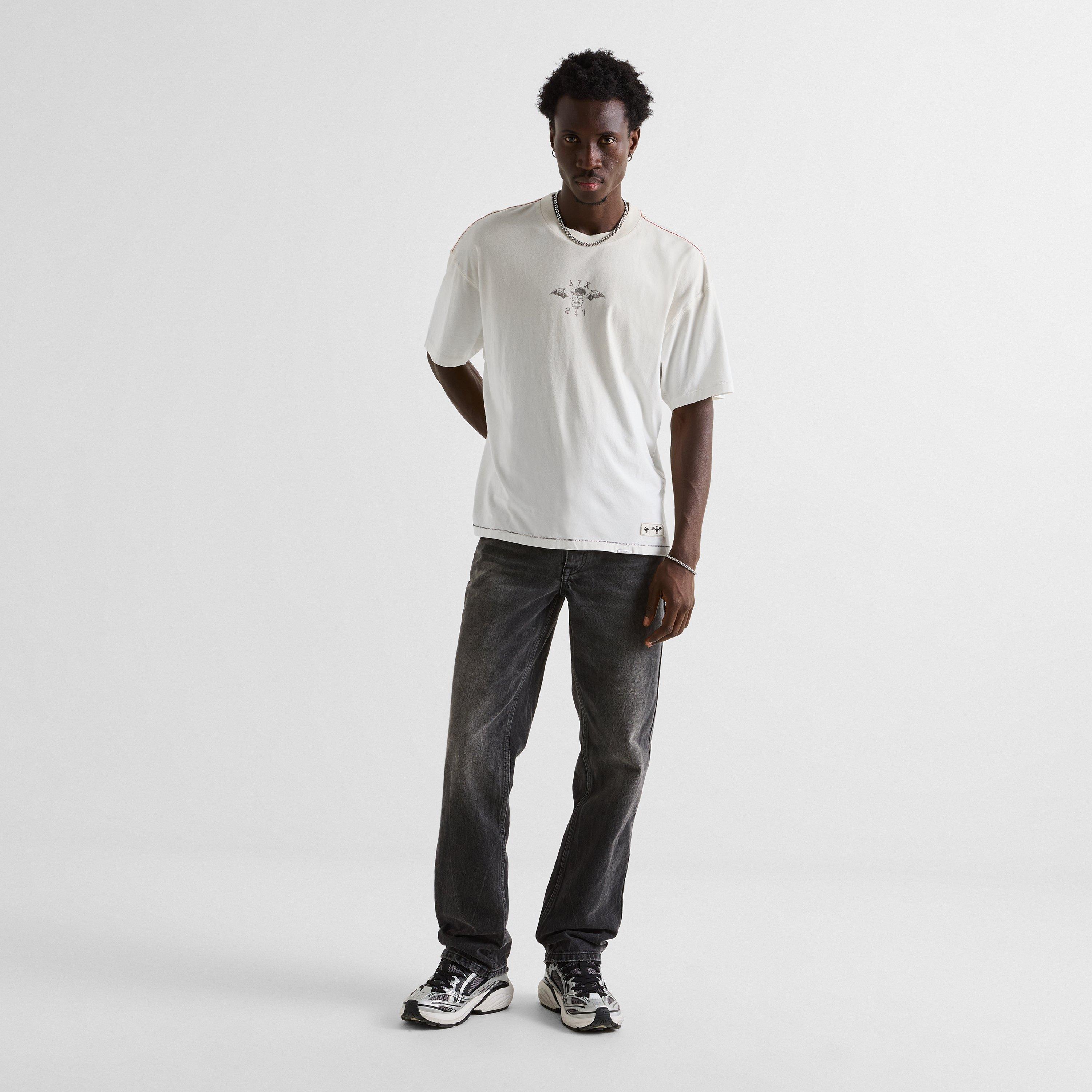 Vintage White - Represent 247 - Men's Sevenfold Cotton Short-Sleeve Oversized-Fit T-Shirt - 6