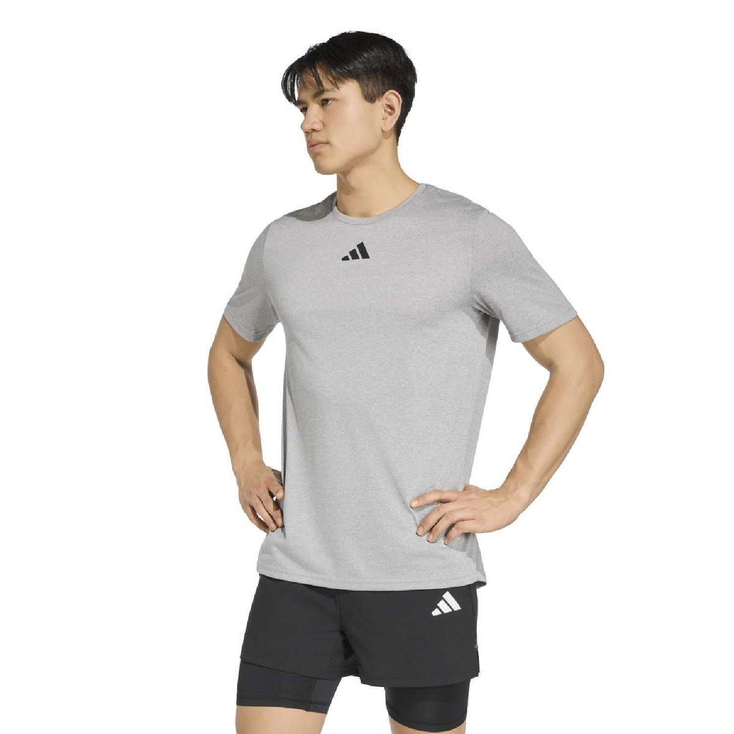 middengrijs - adidas - Men's Pregame Short-Sleeve Performance T-Shirt - 4