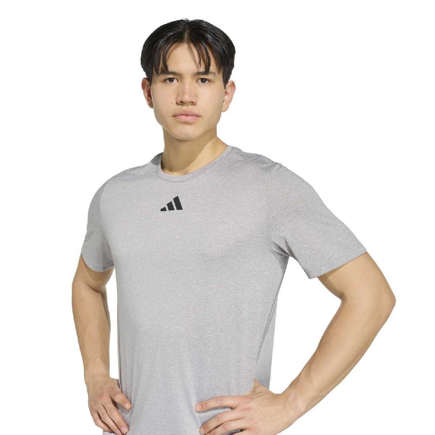 middengrijs - adidas - Men's Pregame Short-Sleeve Performance T-Shirt - 7