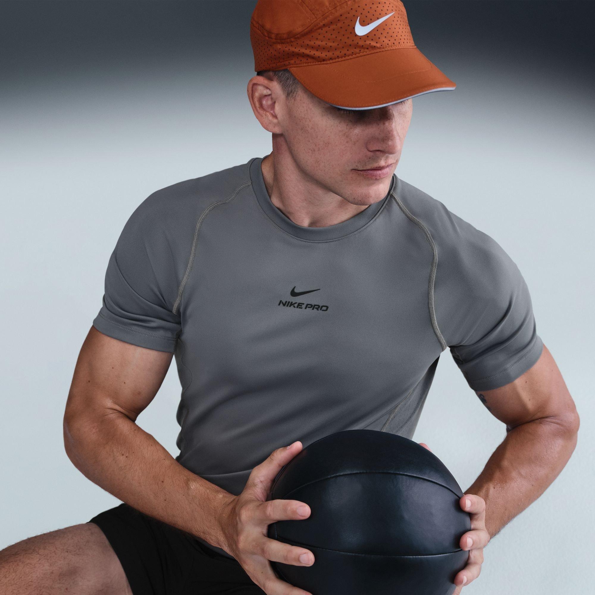 Smoke Grey - Nike - Pro Training Dri-FIT Short Sleeve Top Mens - 11