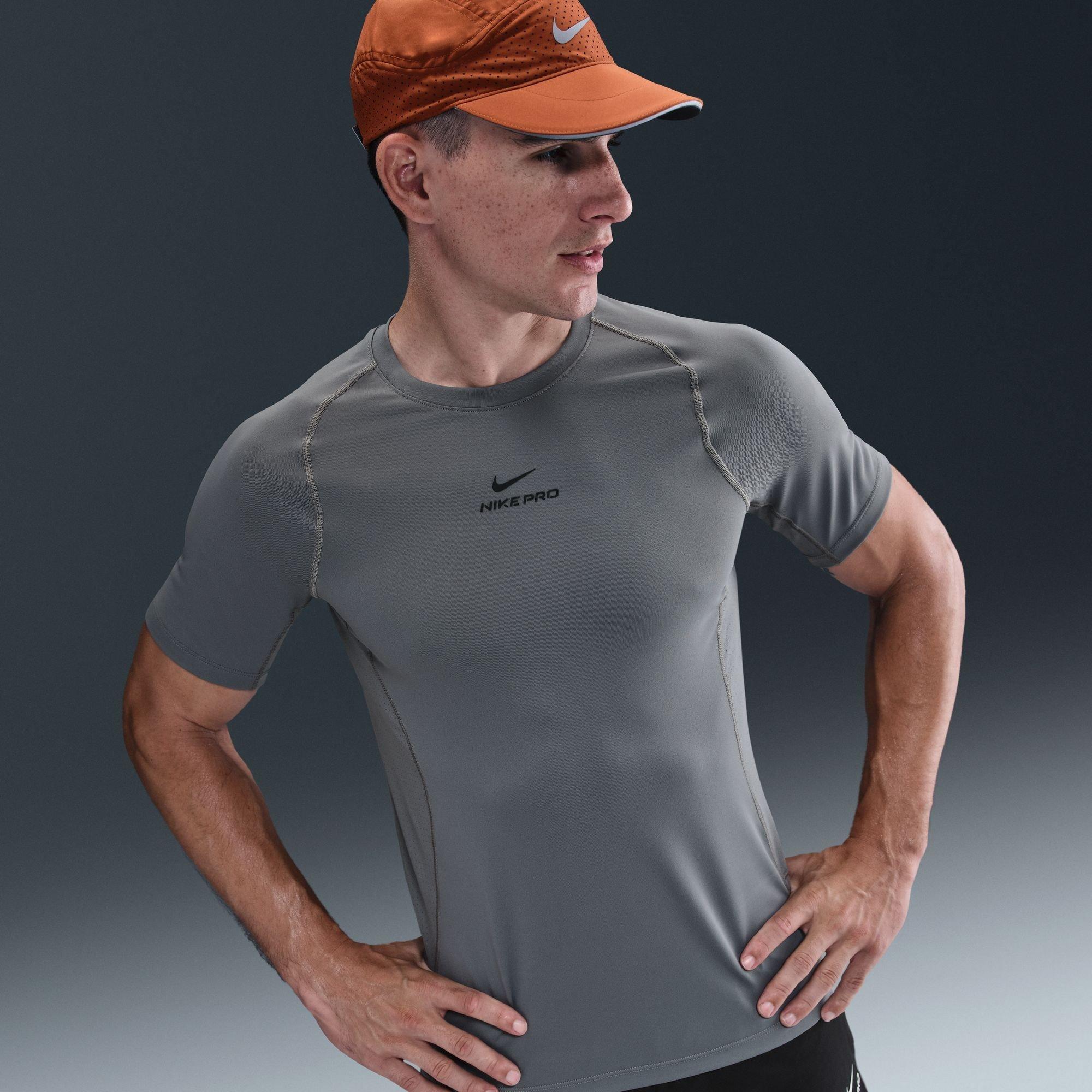 Smoke Grey - Nike - Pro Training Dri-FIT Short Sleeve Top Mens - 9