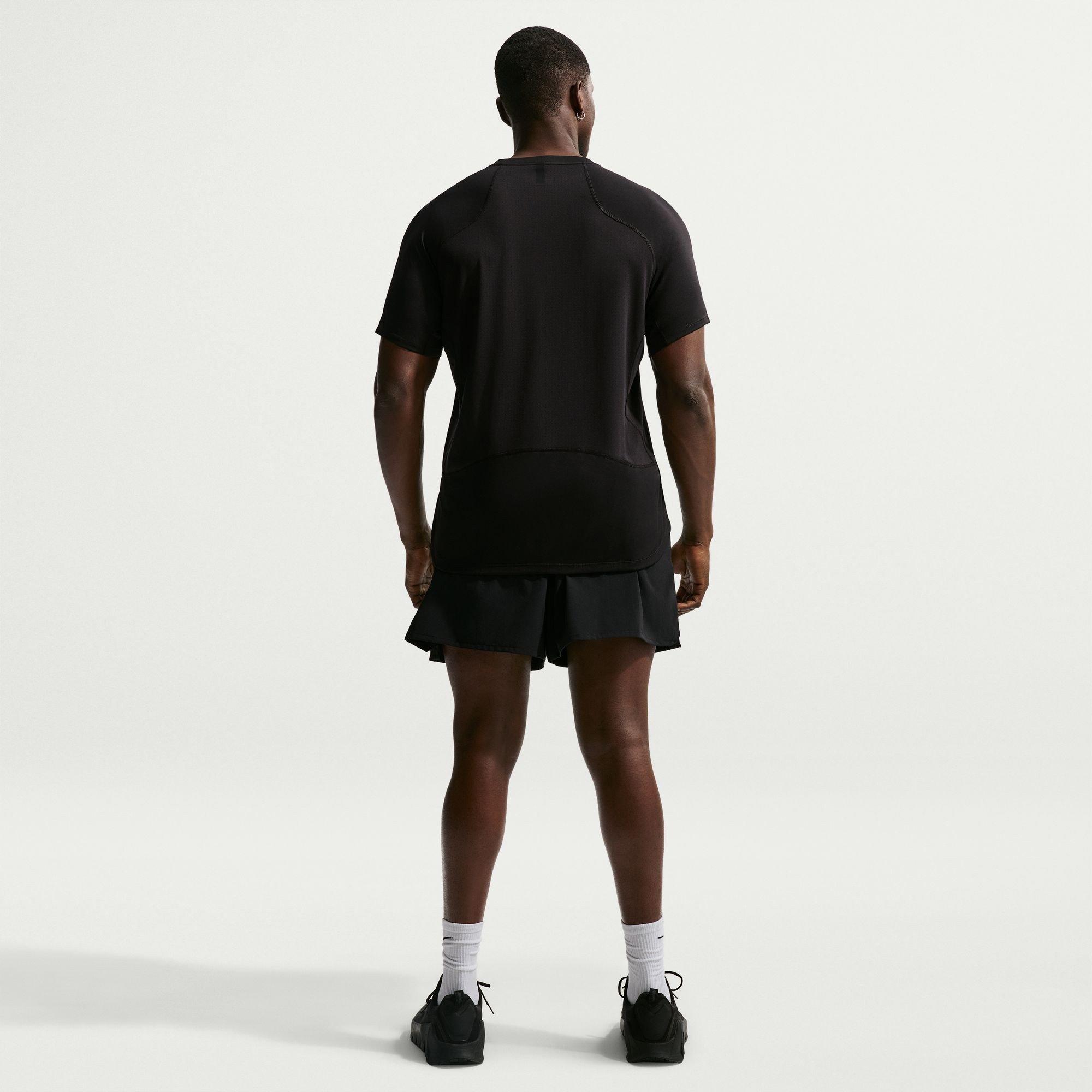 Preto/Branco - Nike - Pro Training Dri-FIT Short Sleeve Top Mens - 8