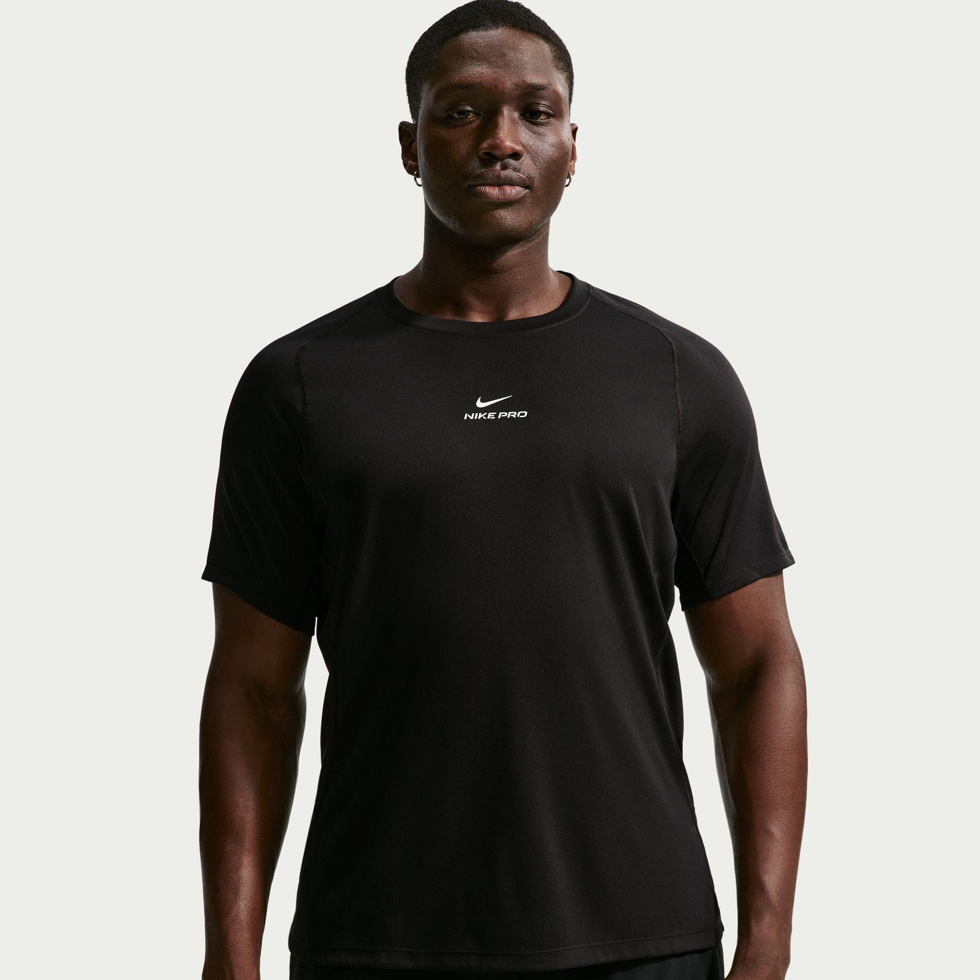 Preto/Branco - Nike - Pro Training Dri-FIT Short Sleeve Top Mens - 9