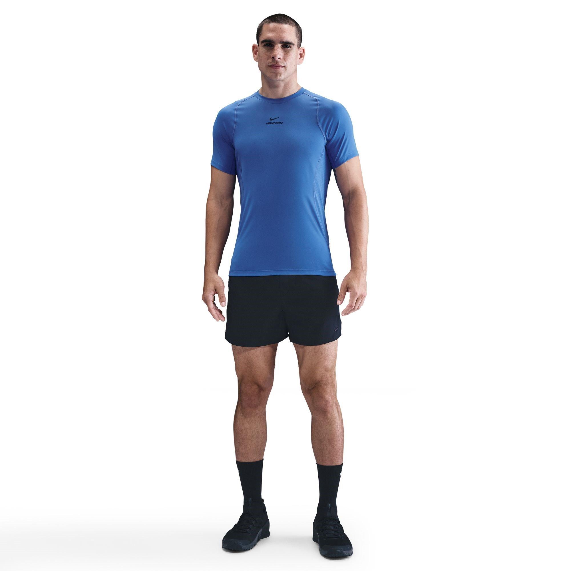 Comet Blue - Nike - Pro Training Dri-FIT Short Sleeve Top Mens - 3