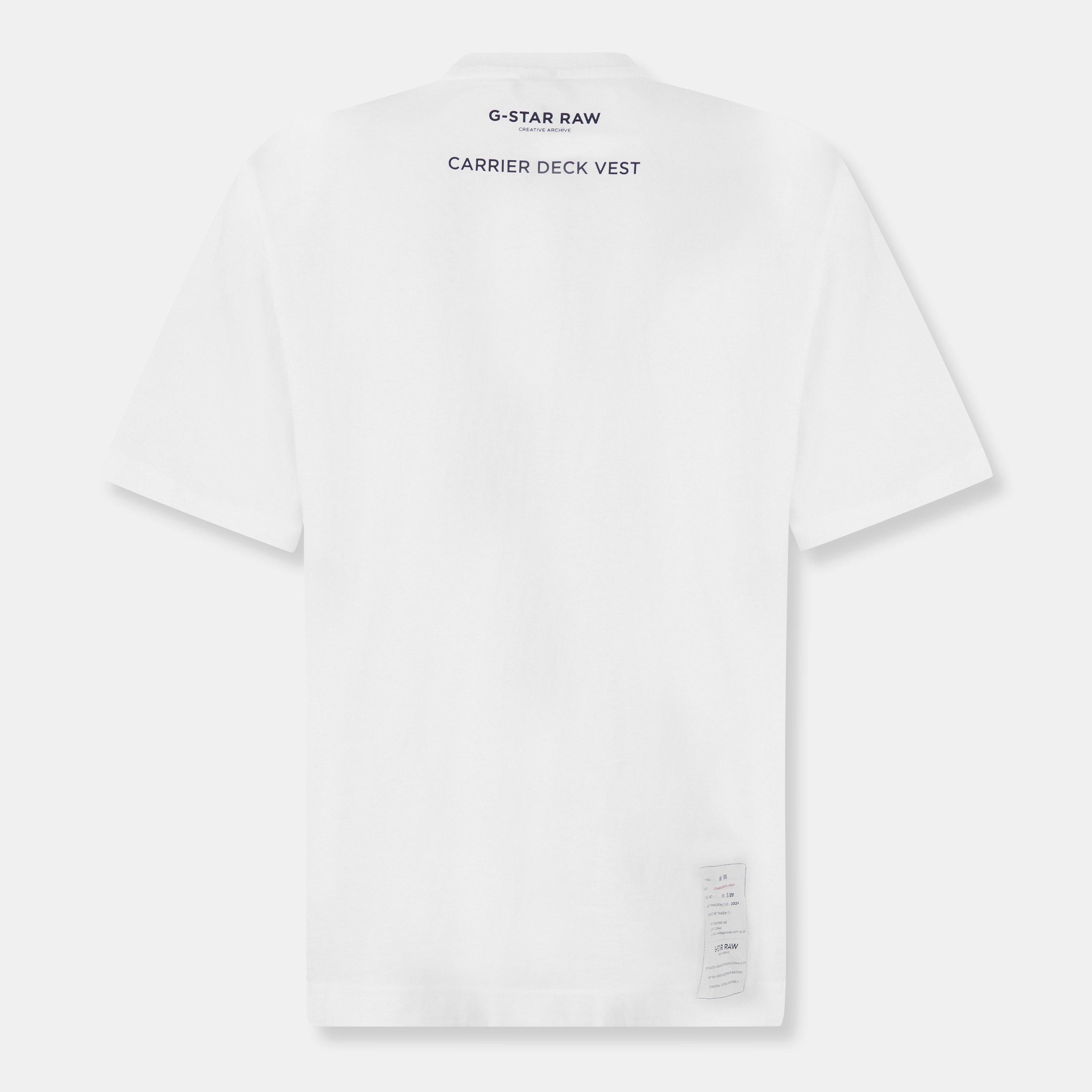 Wht Carrier - G Star - GStar Archive Short Sleeve T-Shirt - 2