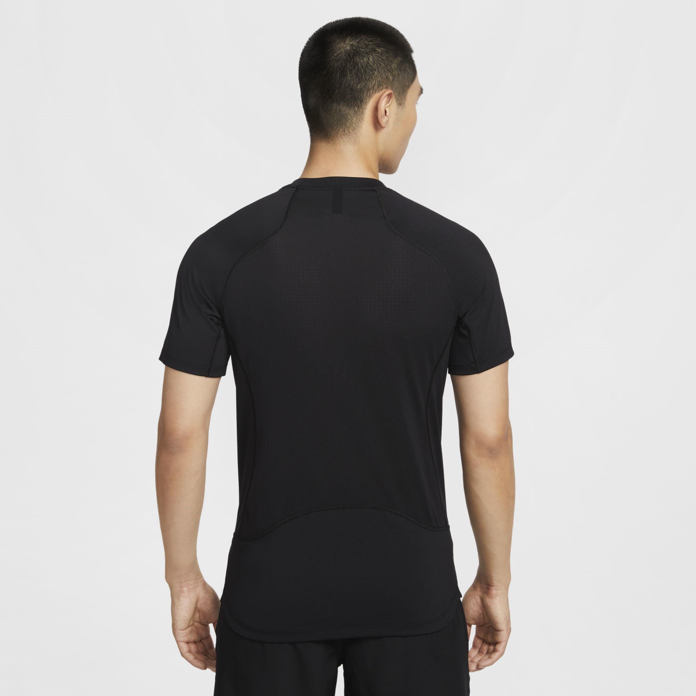 Black/White - Nike - Men's Short Sleeve Performance Gym Top - 2