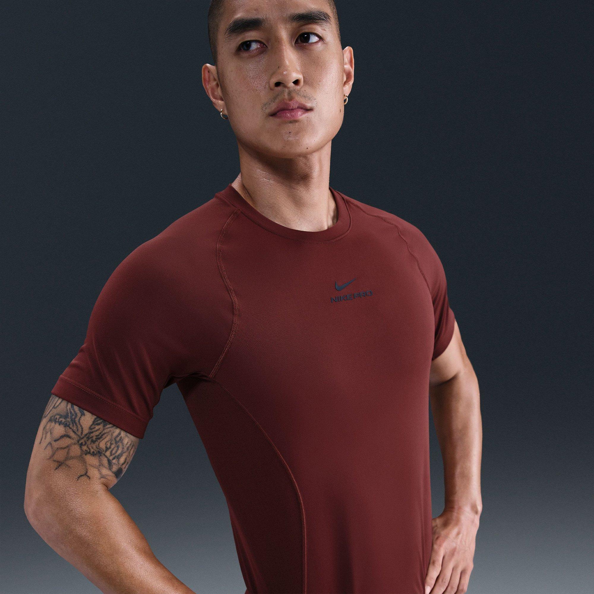 Dark Red/Black - Nike - Nike Df Npt Ss Top Sn00 - 3