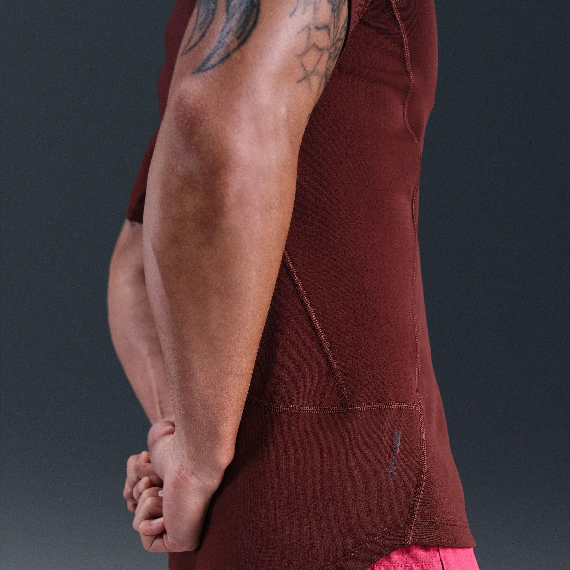 Dark Red/Black - Nike - Nike Df Npt Ss Top Sn00 - 5