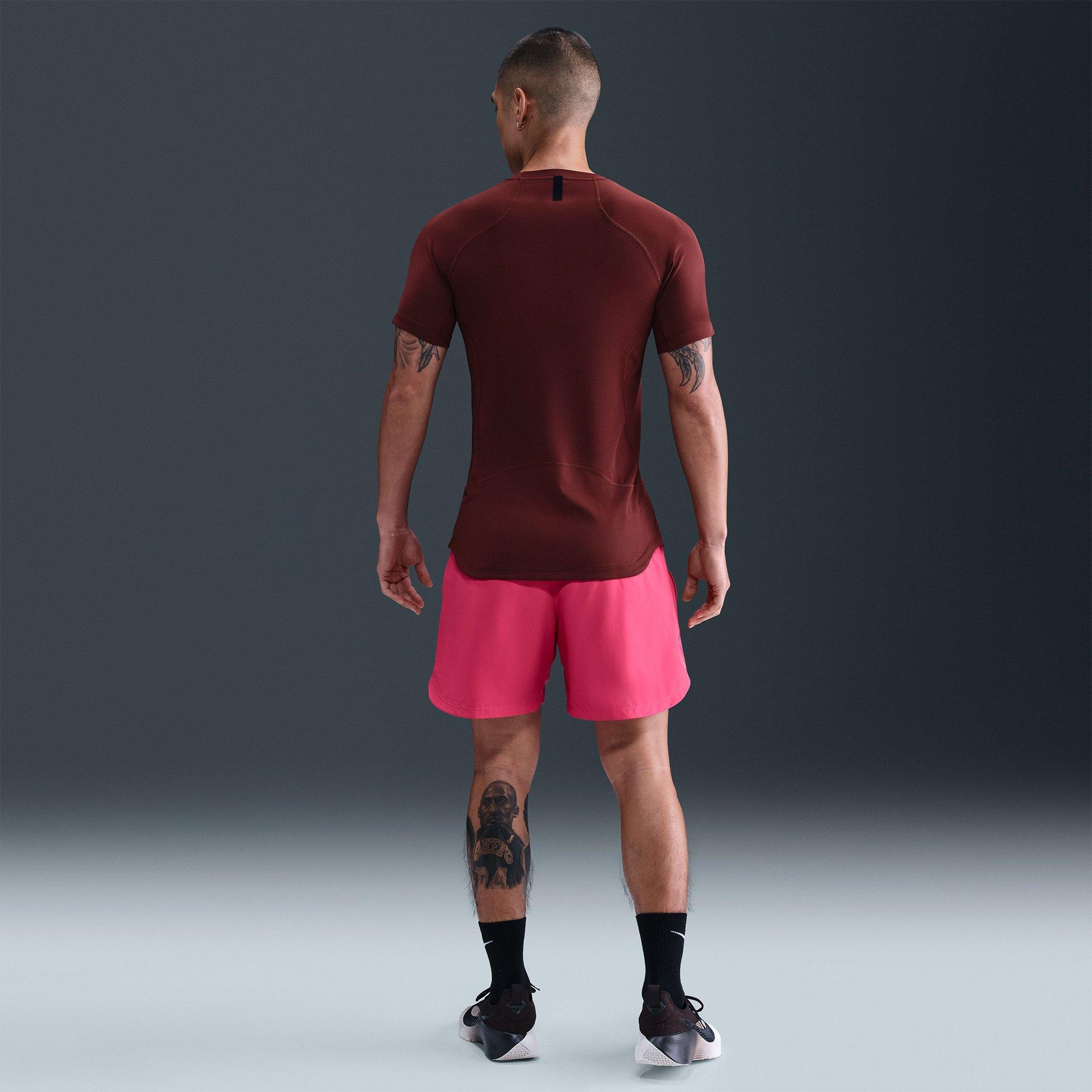 Dark Red/Black - Nike - Nike Df Npt Ss Top Sn00 - 7