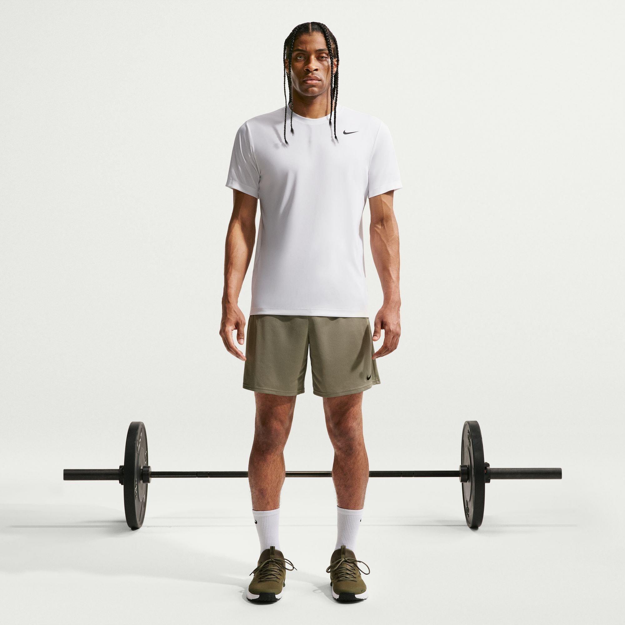 Blanco - Nike - Men's Flex Short Sleeve Performance Gym Top - 5